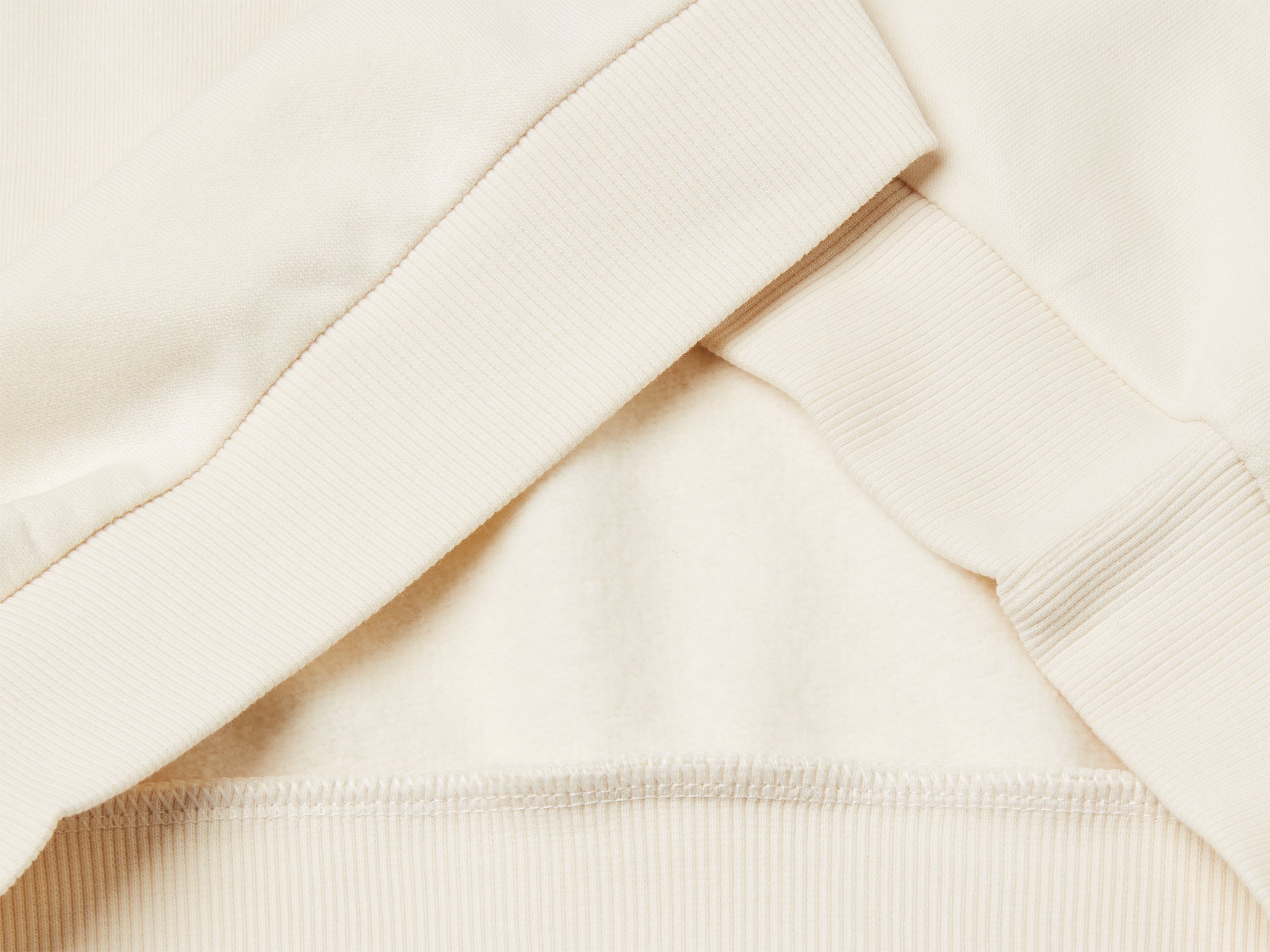 Benetton felpa con cappuccio paillettes misto cotone manica lunga