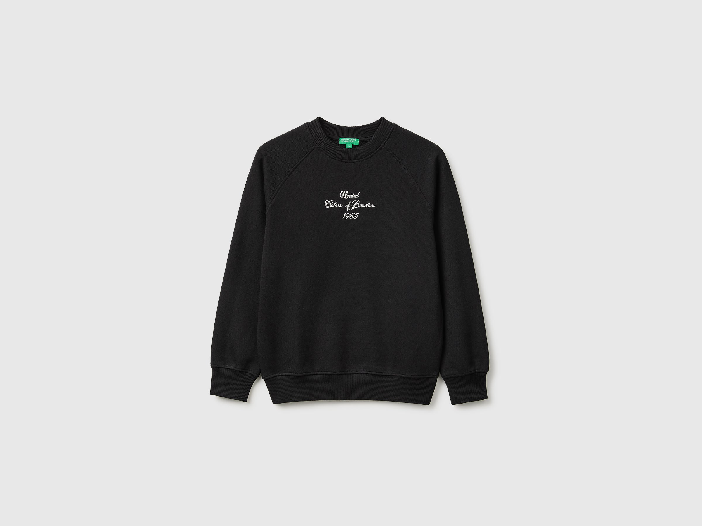 United Colors of Benetton Felpa Girocollo 100% Cotone Logo