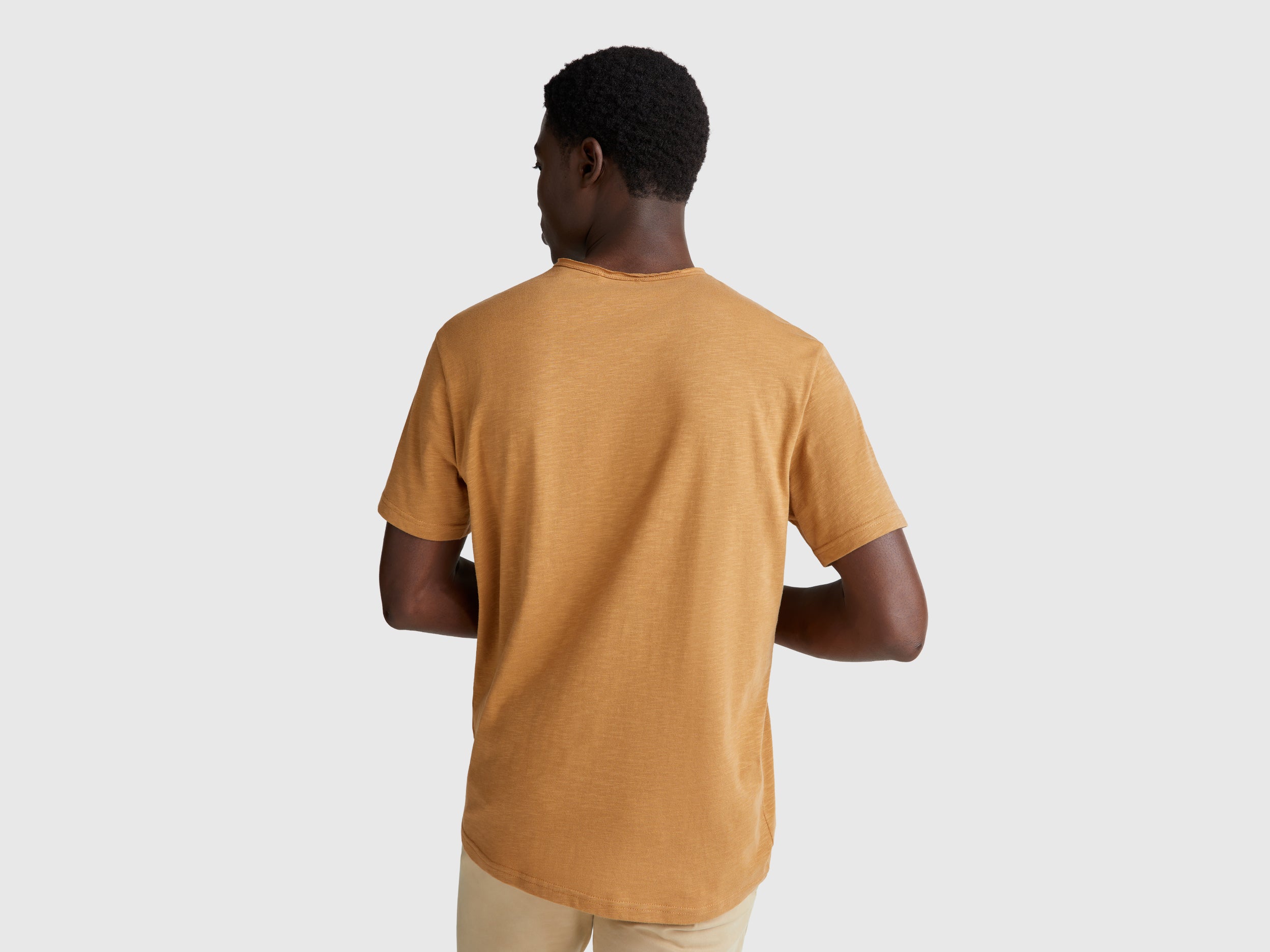 United Colors of Benetton Slub Cotton T-shirt Cotone
