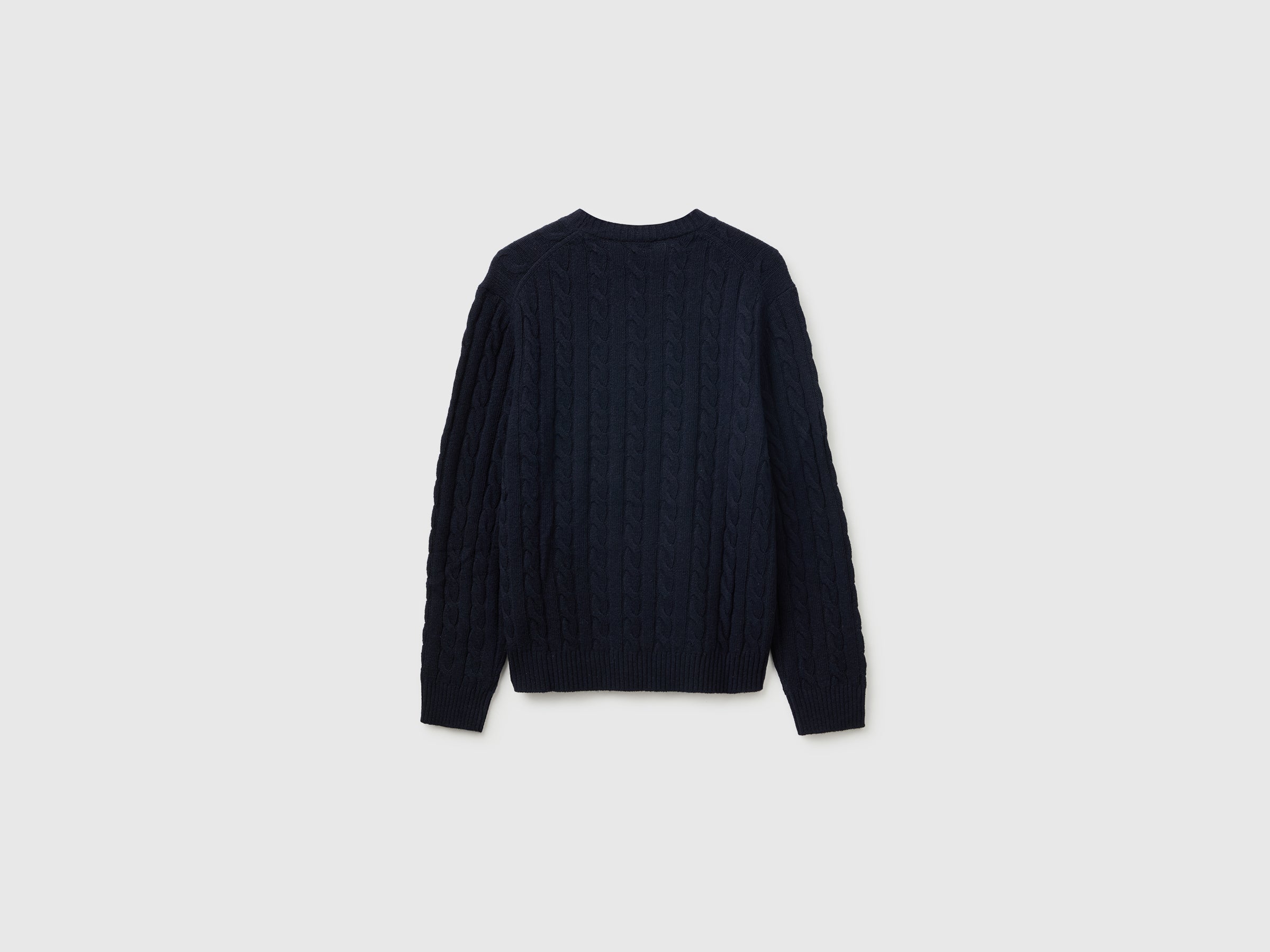 United Colors of Benetton maglione trecce misto lana L