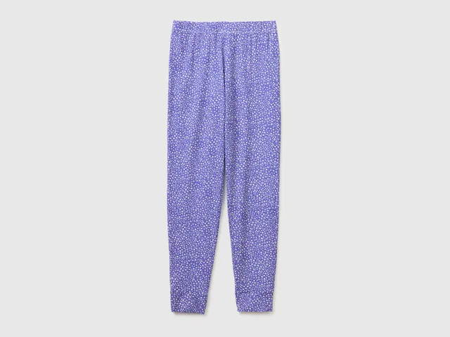 United Colors of Benetton 38C83F04Z Pantaloni Viscosa Fiori Lunghi