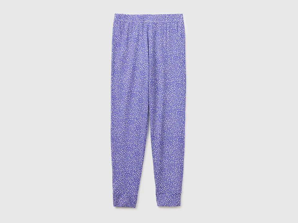 United Colors of Benetton 38C83F04Z Pantaloni Viscosa Fiori Lunghi
