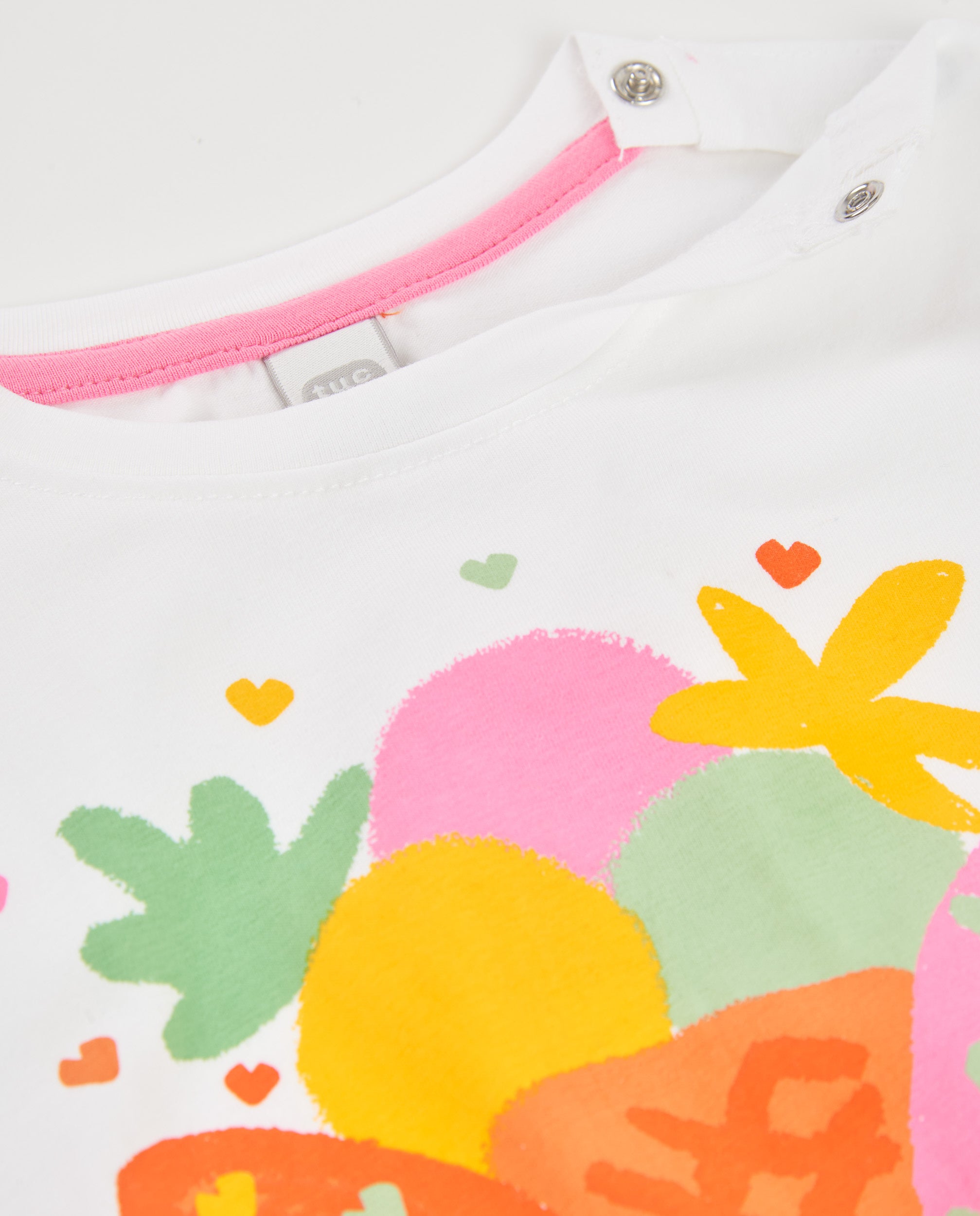 TucTuc Magliette t-shirt bambina bianca nodo gelati