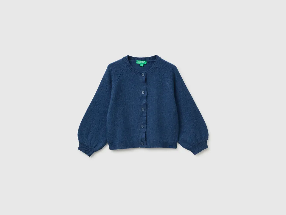 United Colors of Benetton Cardigan Lana Bambina Bottoni 82