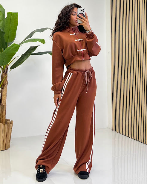 Sottosopra fi15 pantalone palazzo nero donna taglia unica
