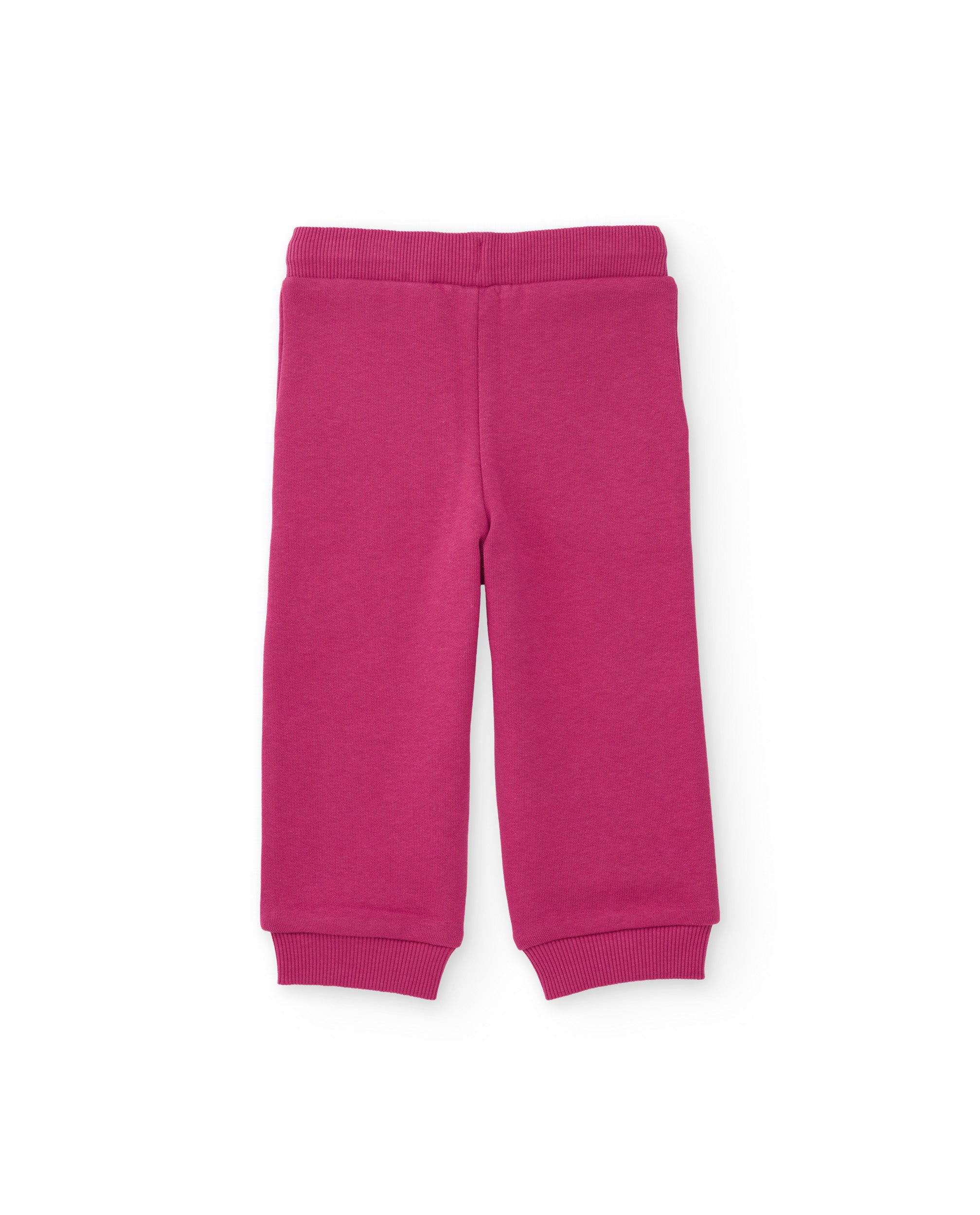 TucTuc Completi Tuta bambina fucsia felpa fiocco