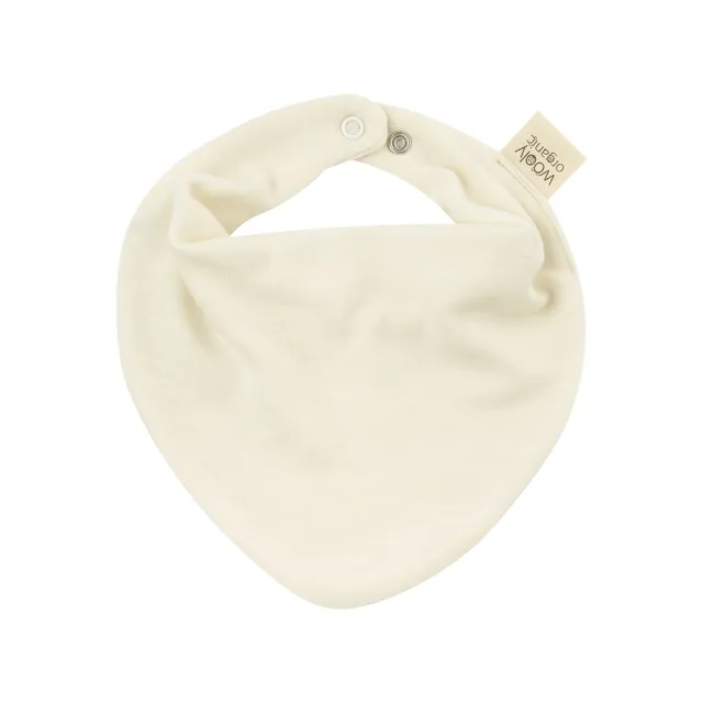 Woolly Organic Merino Wool Silk Bib bavaglino lana merino