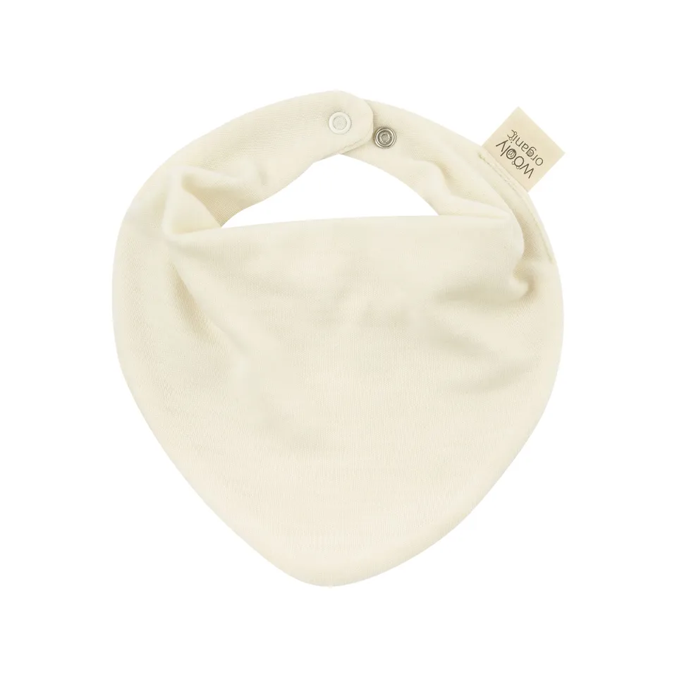 Woolly Organic Merino Wool Silk Bib bavaglino lana merino