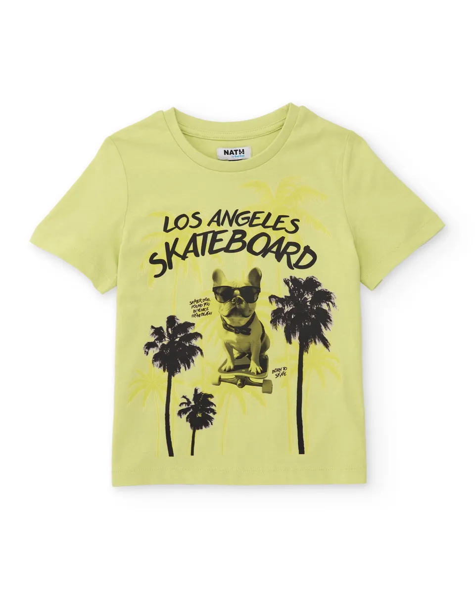 TucTuc Magliette t-shirt bimbo cotone verde California