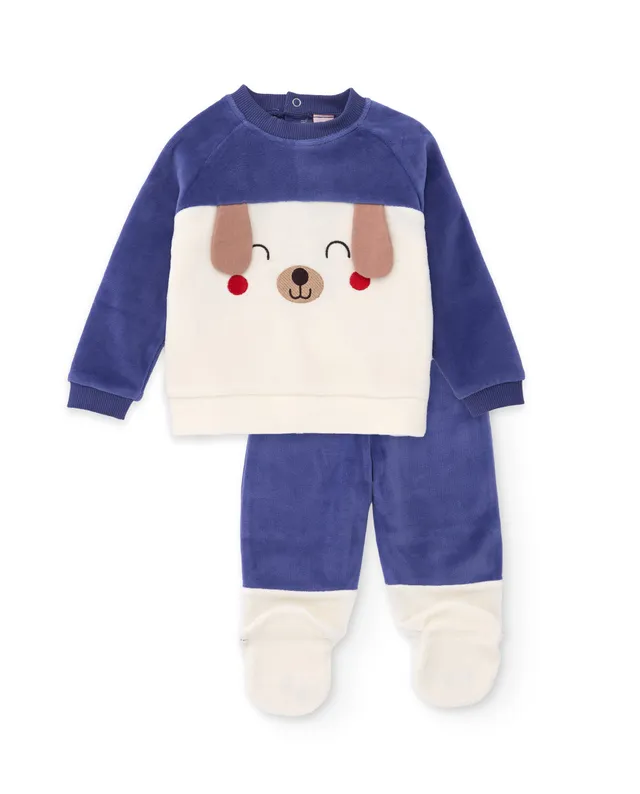 TucTuc Completi Completo felpa neonato cagnolino viola