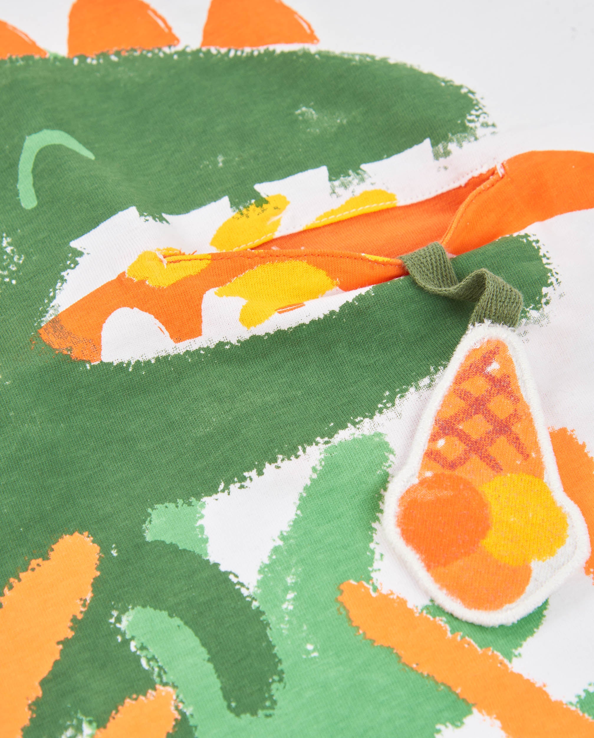 TucTuc Magliette T-shirt bambino dinosauro bianco cotone