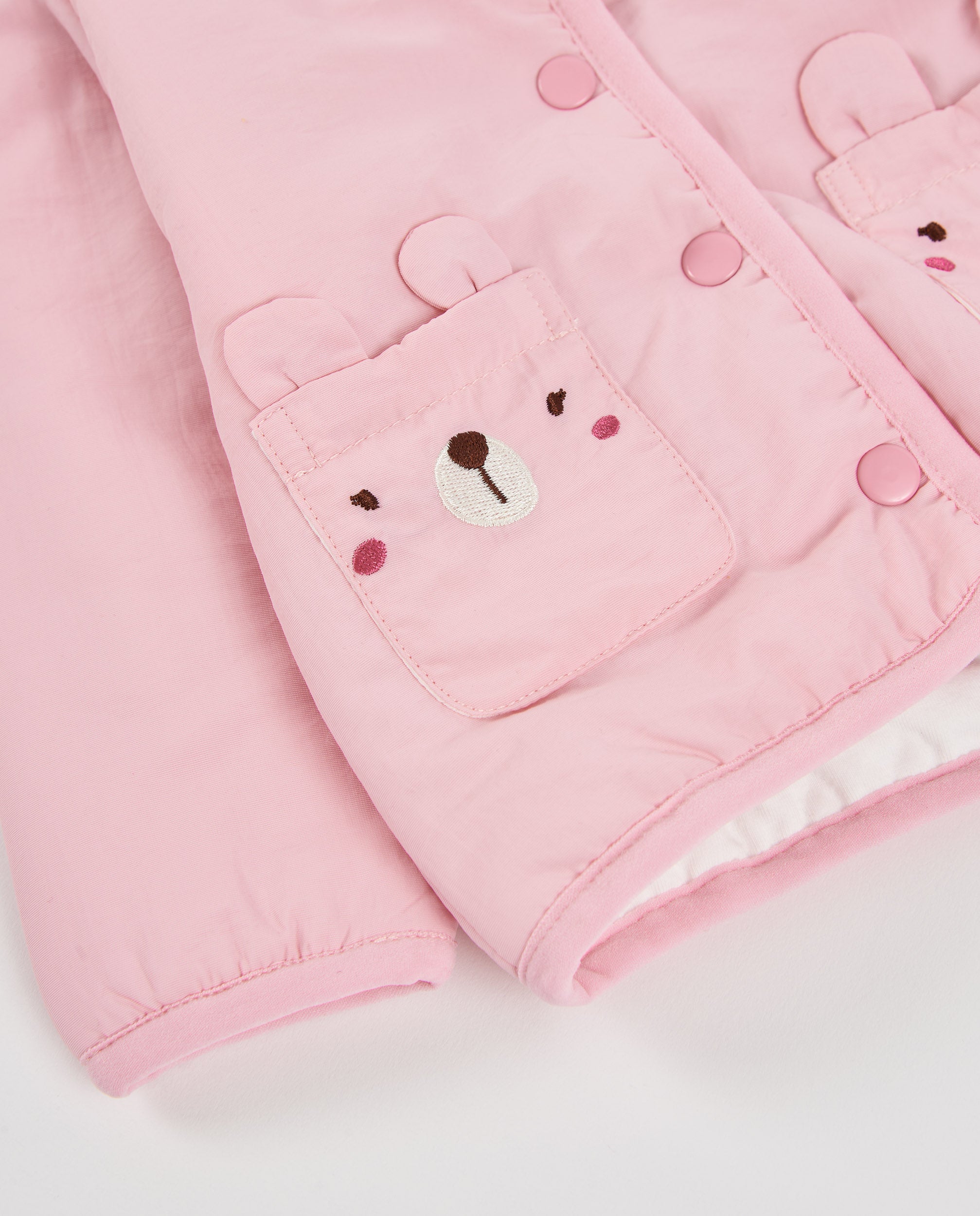 TucTuc Cappotti Cappotto Neonato Rosa Orecchie