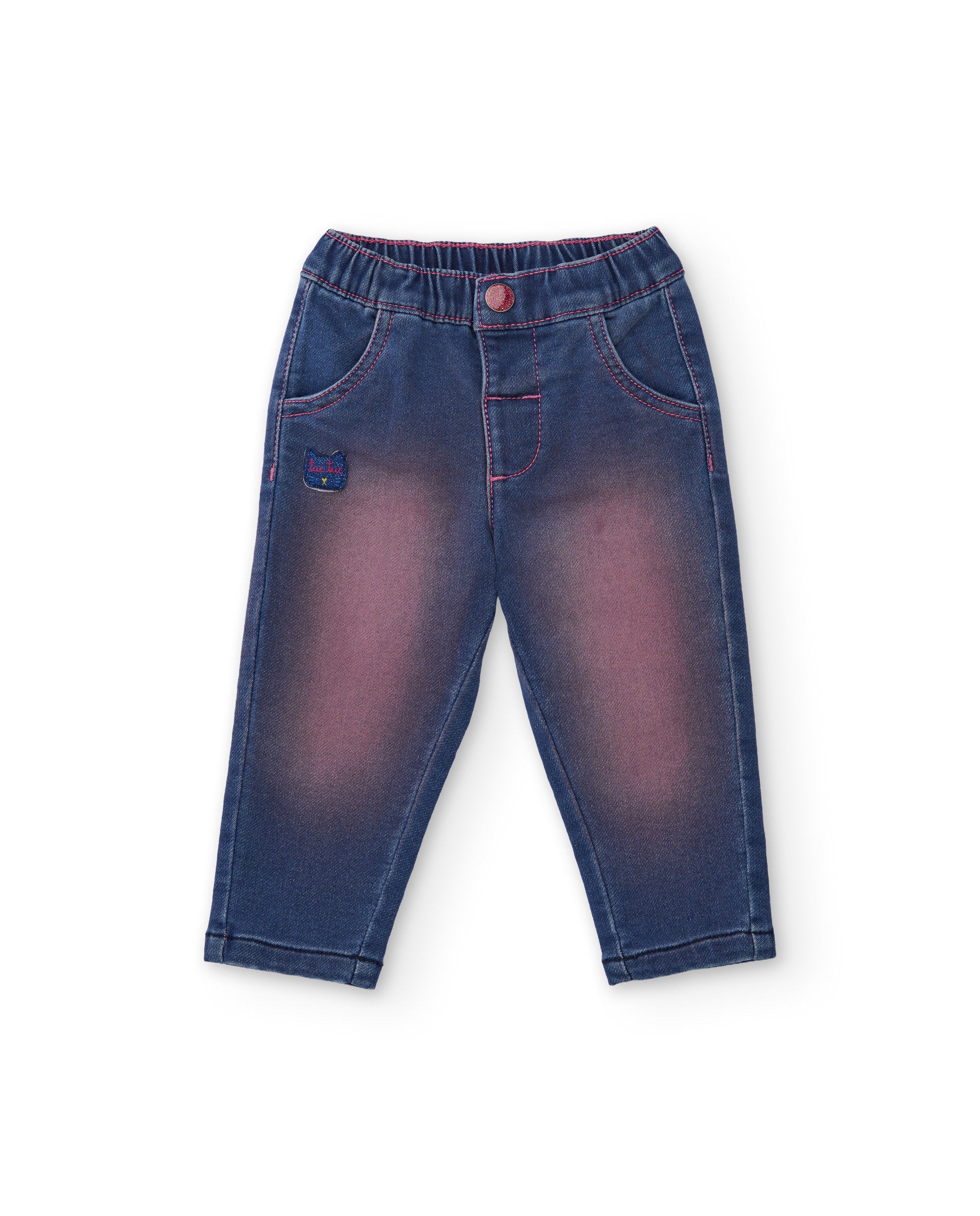 TucTuc Pantaloni Jeans Gamba Dritta Bambina Azul 6M denim