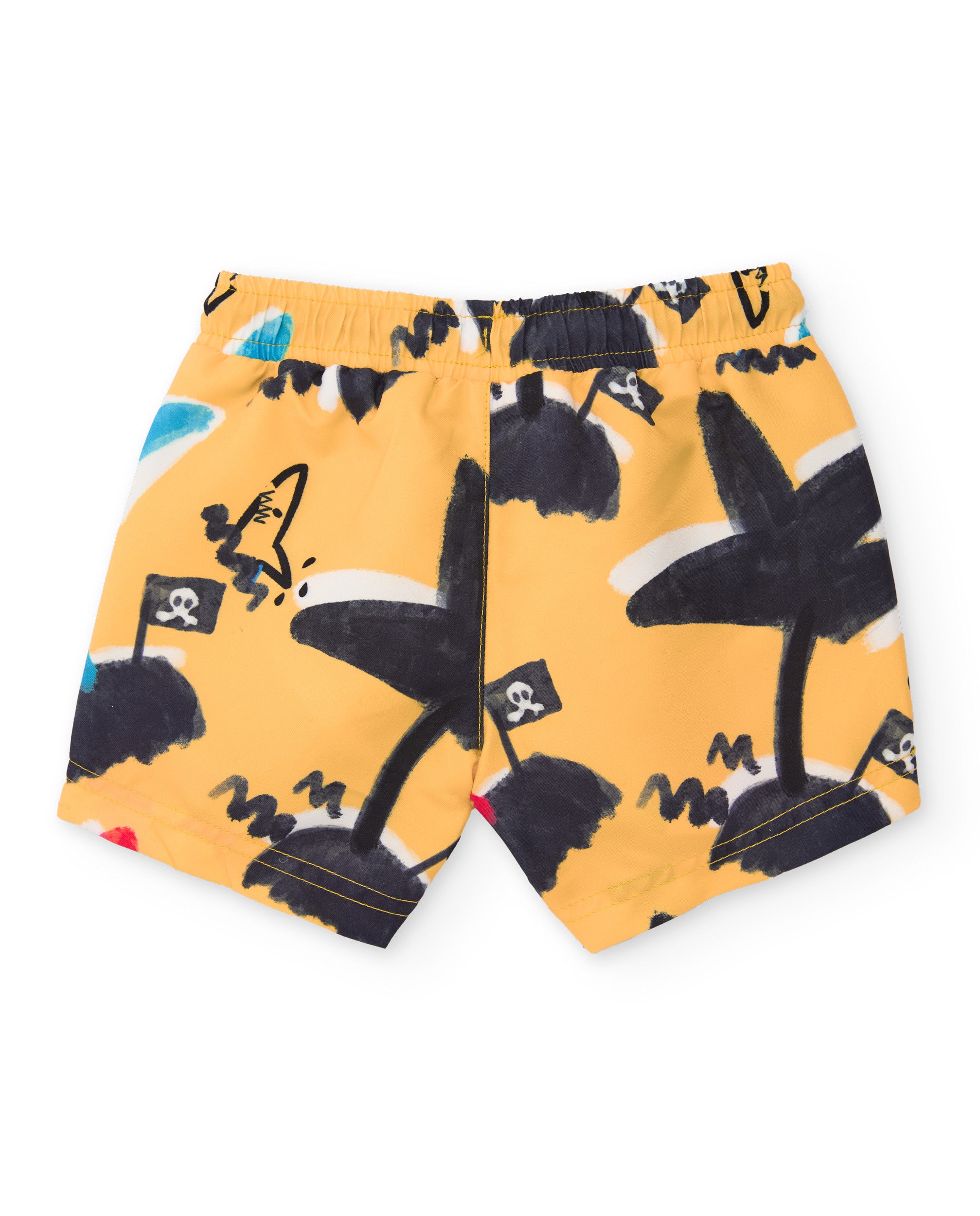 TucTuc Costumi Bermuda bagno giallo bambino palme