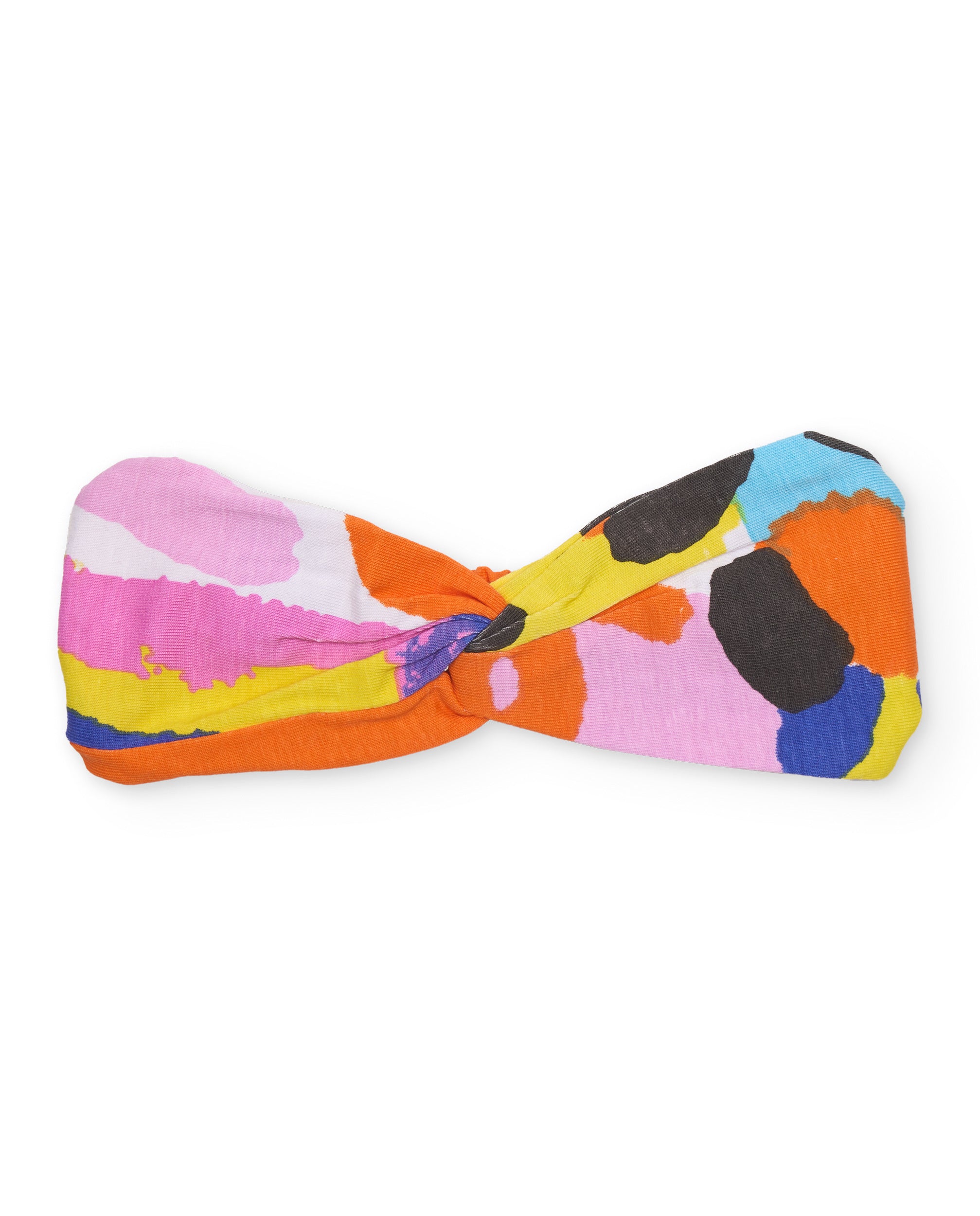 TucTuc Accessori fascia bambina rosa maglia nodo frontale