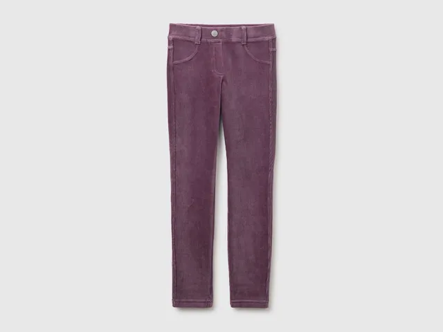 United Colors of Benetton pantaloni skinny ciniglia cotone M