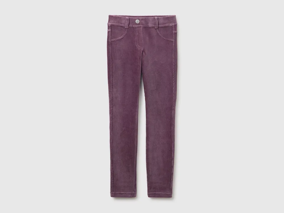 United Colors of Benetton pantaloni skinny ciniglia cotone M
