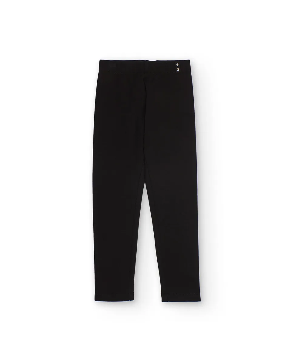 TucTuc Leggings bambina nero borchie elasticizzato 4 anni