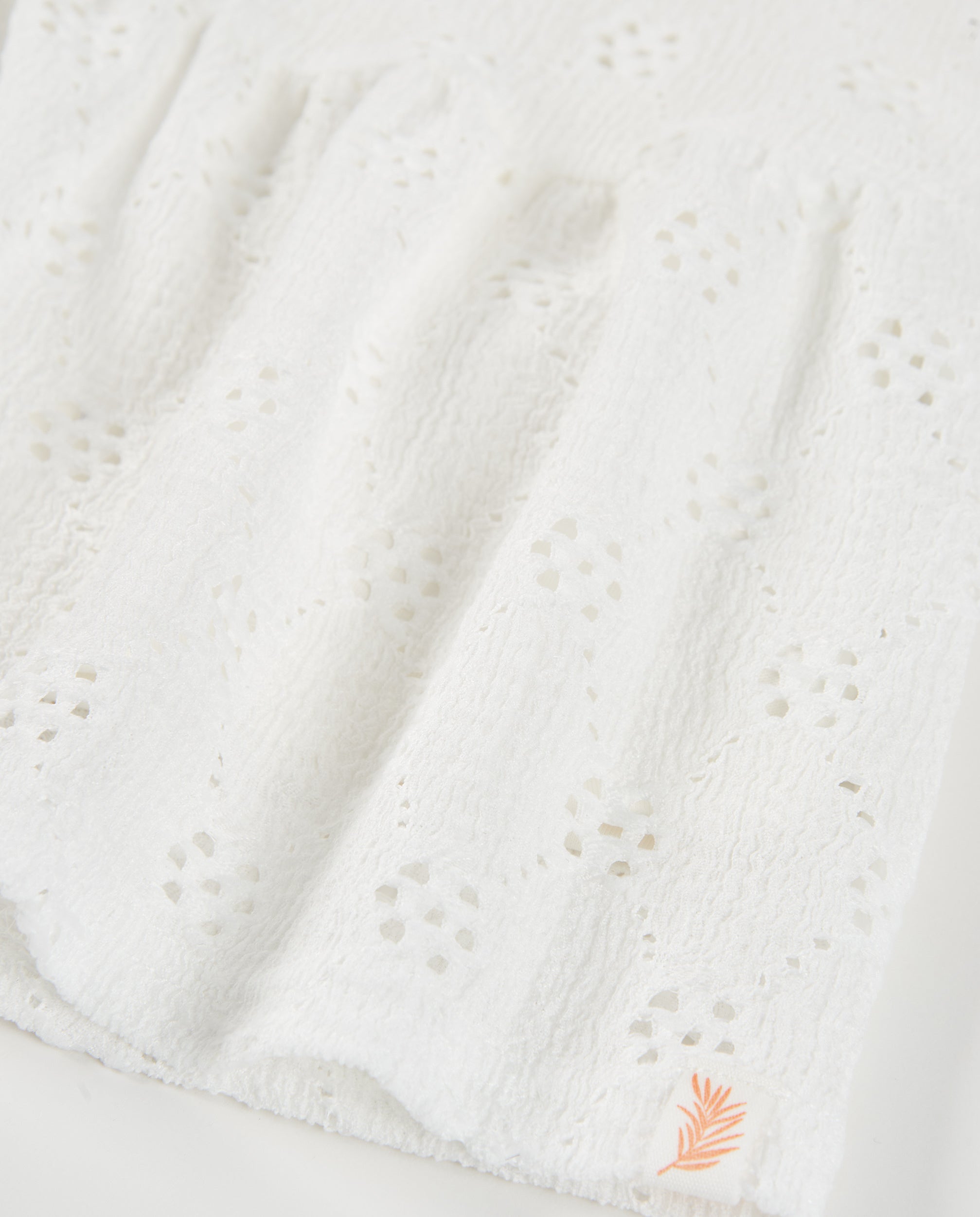 TucTuc Vestiti Vestito bambina bianco traforato 4 anni