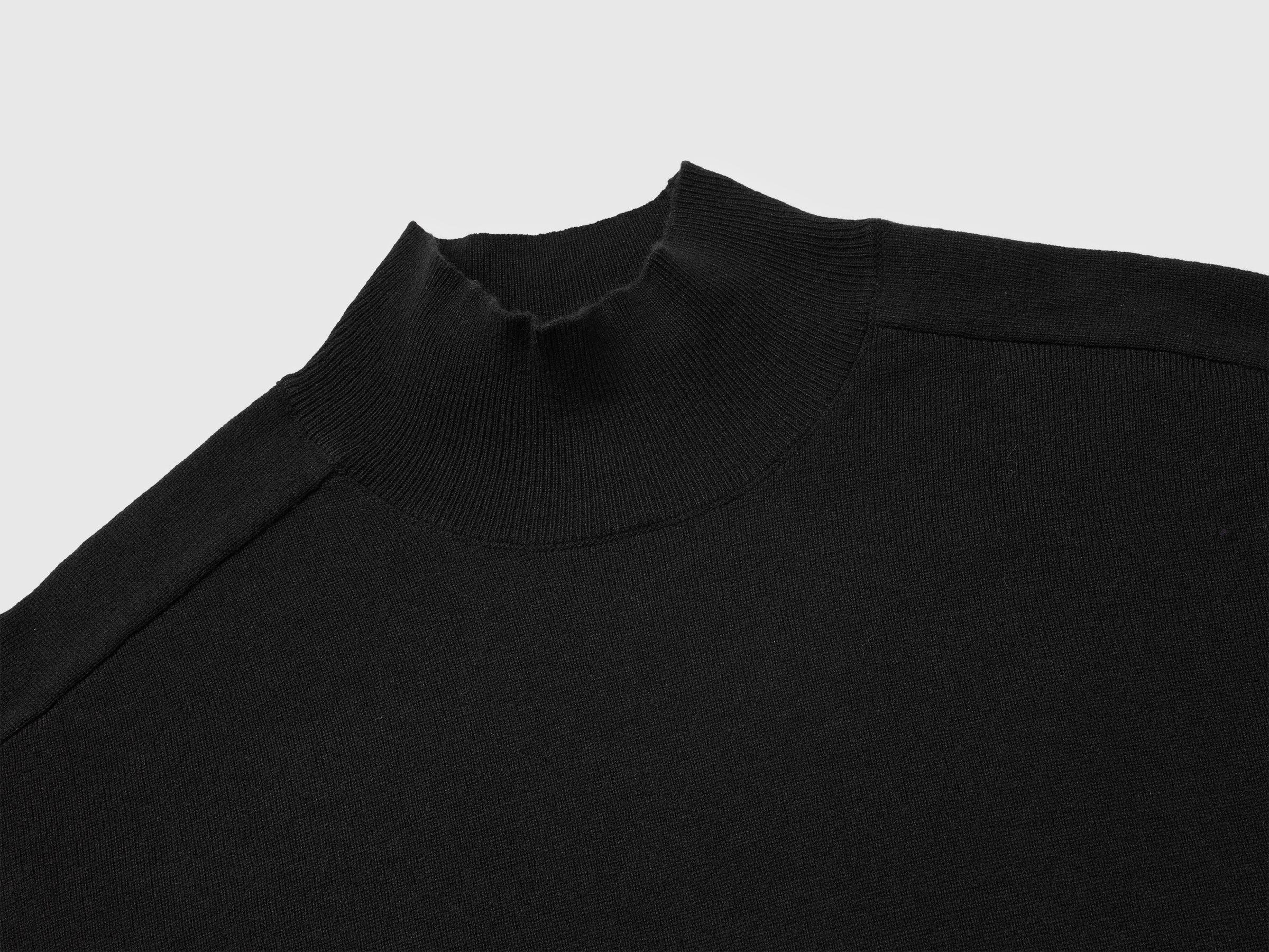 United Colors of Benetton Maglione Dolcevita Cashmere Lana Morbido
