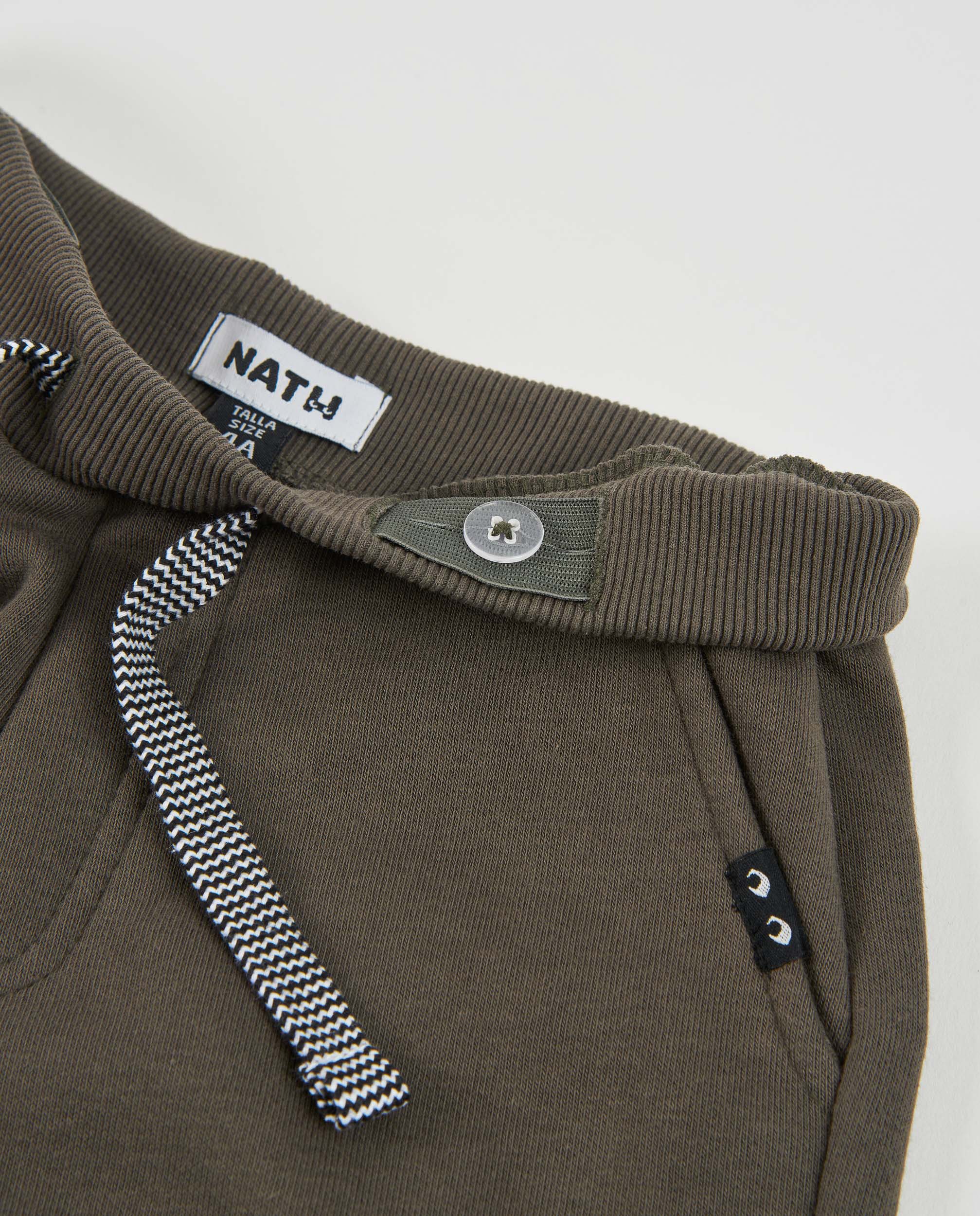 TucTuc Pantaloni Tuta Bambino Marrone Felpa Coulisse