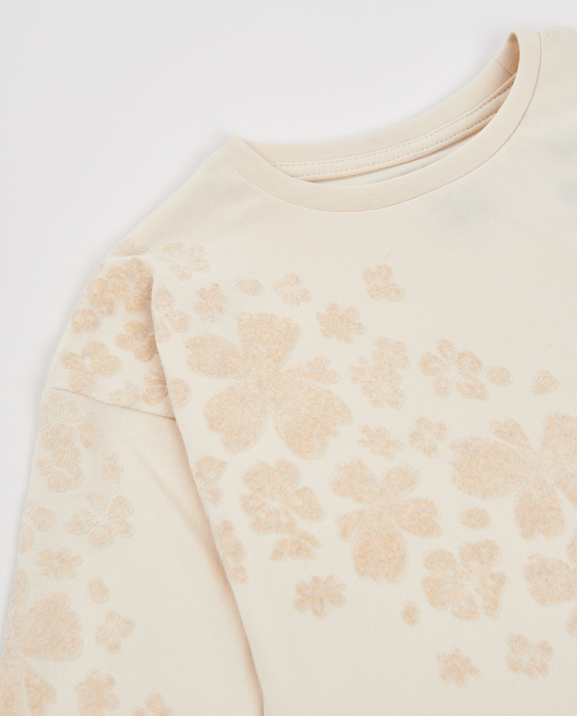 TucTuc Magliette maglia bambina crudo floreale
