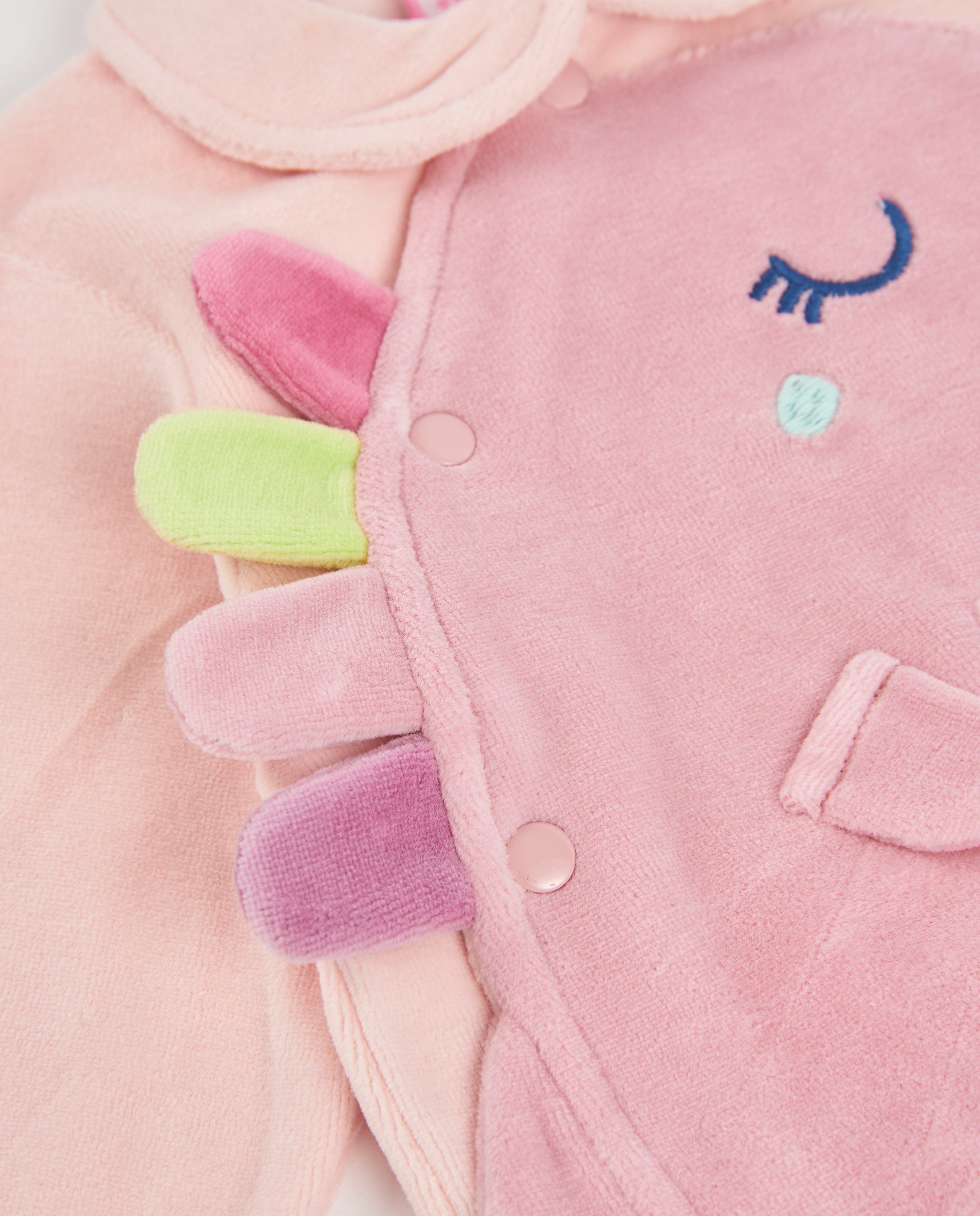 TucTuc Completi Completo Neonato Cotone Rosa Dinosauro