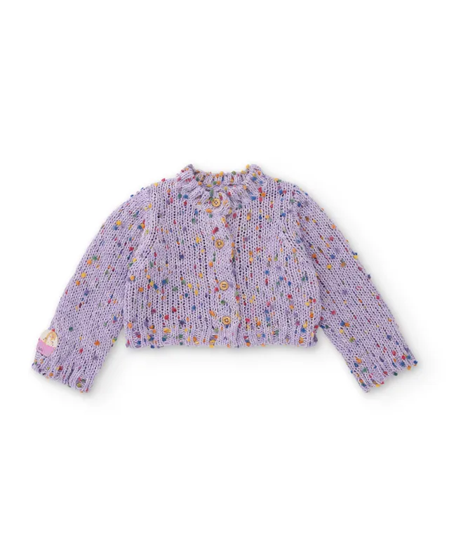 TucTuc Maglioni Giacca Maglia Neonata Lila 0-1M fiori