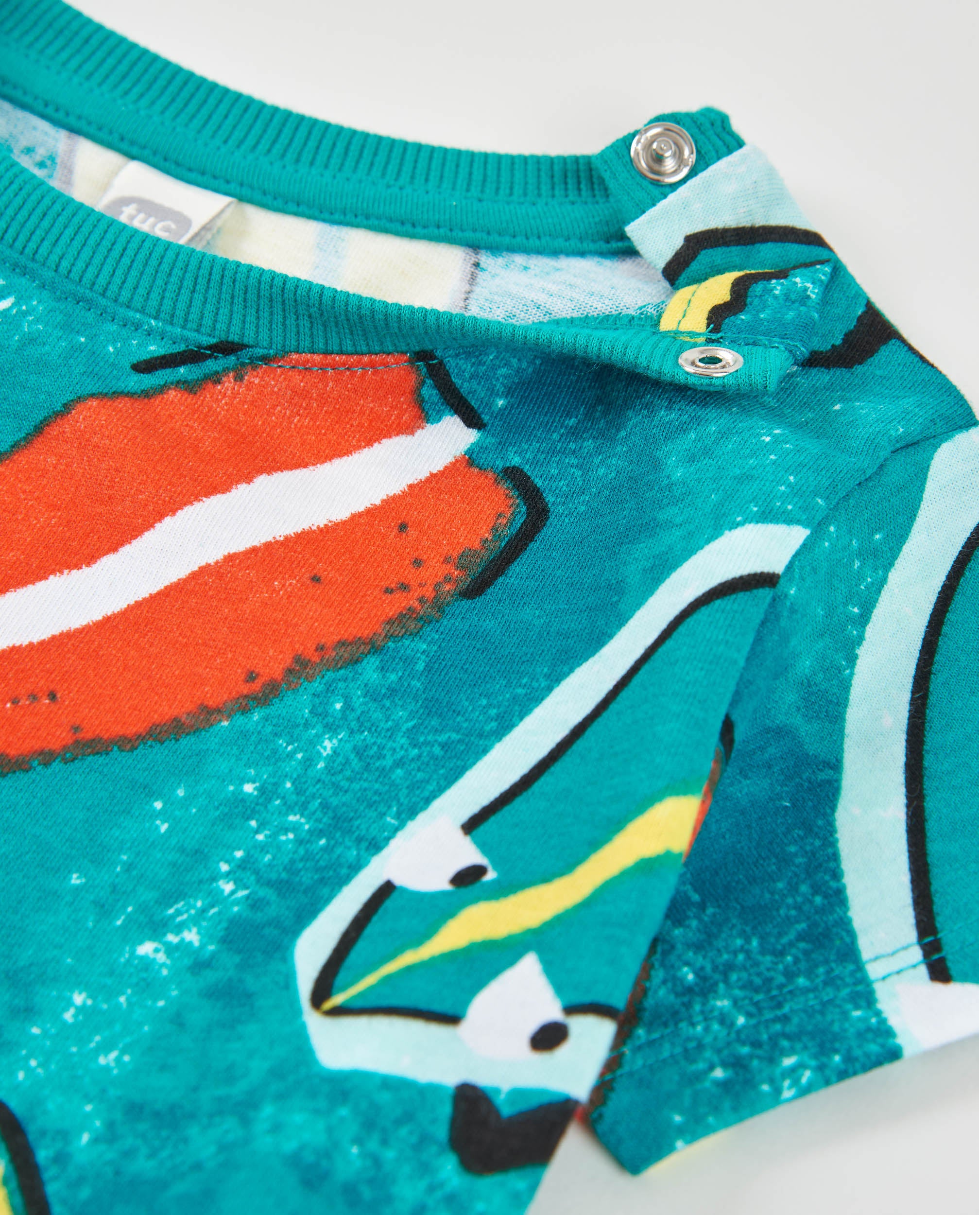 TucTuc Magliette T-shirt bambino cotone surf turchese
