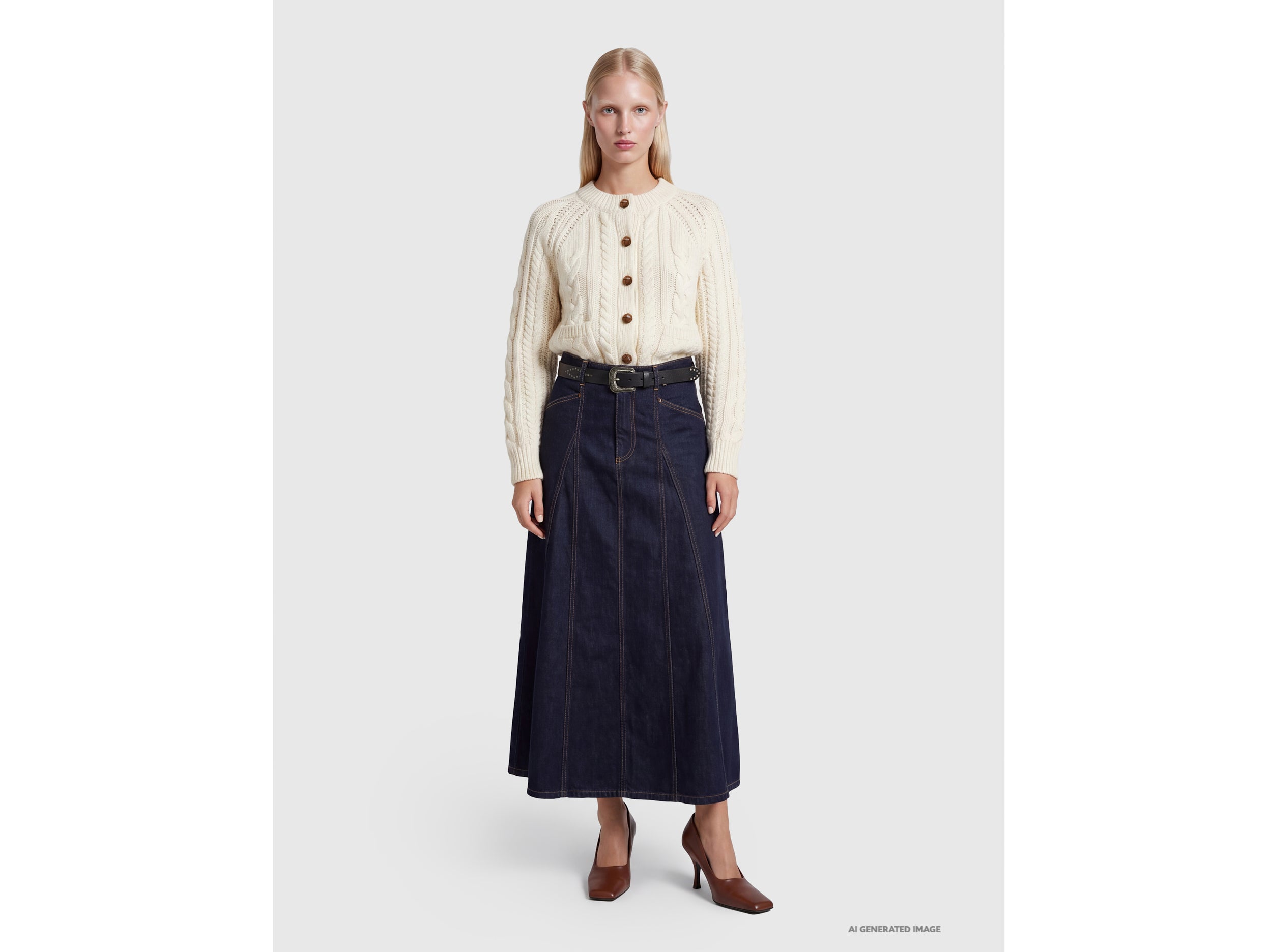 United Colors of Benetton Gonna Denim Effetto Usato Cotone 27