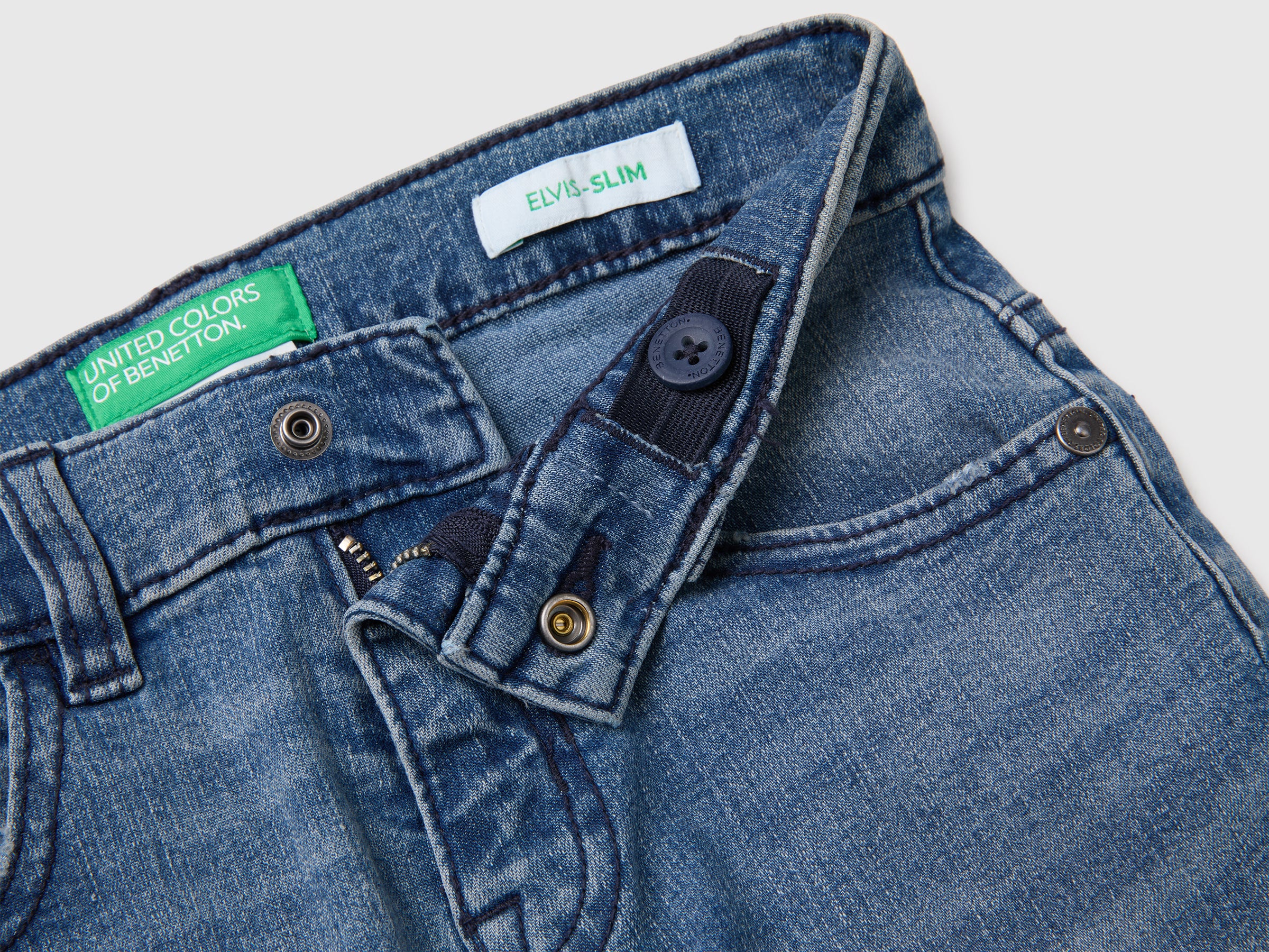 United Colors of Benetton jeans slim cinque tasche vita regolabile
