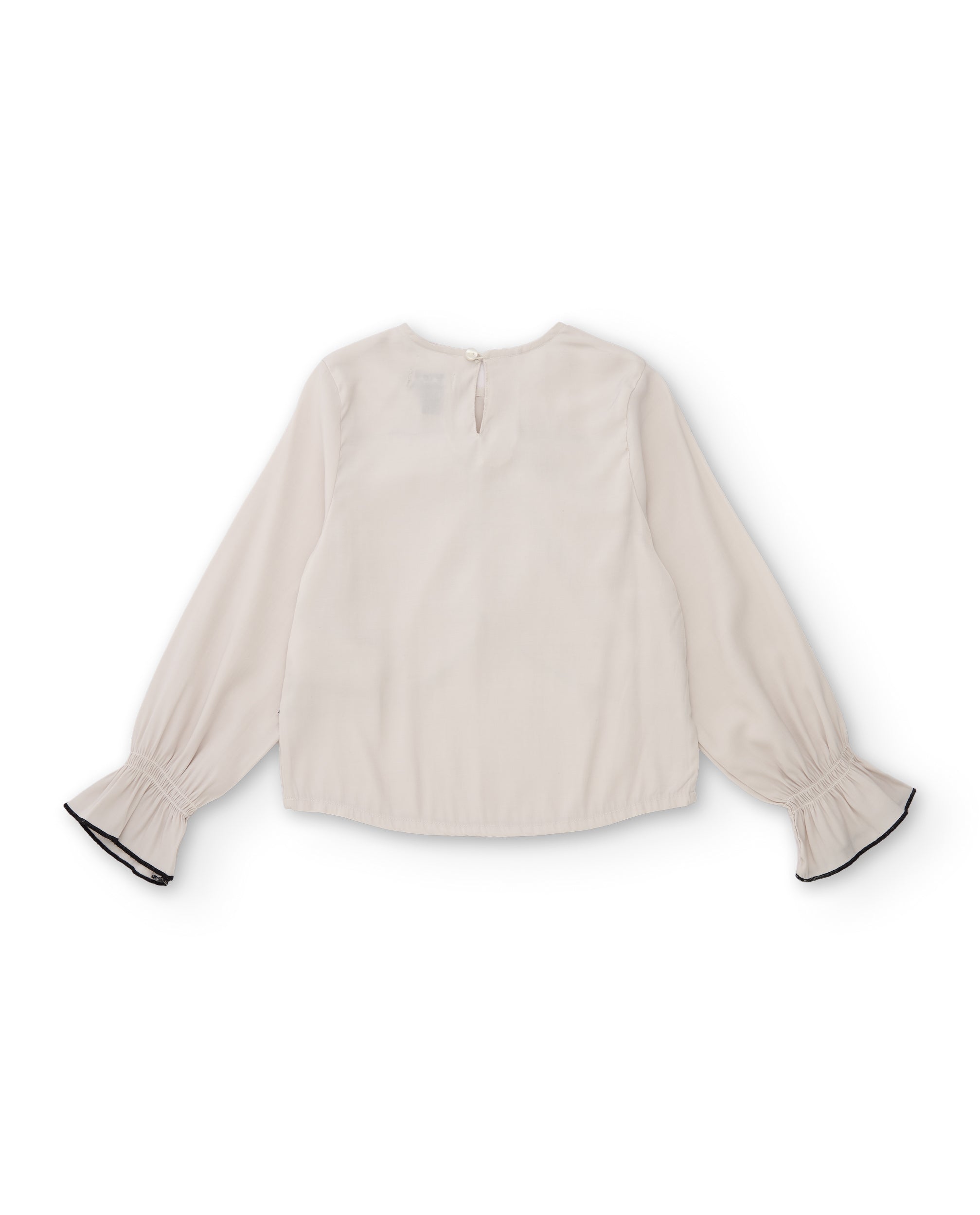 TucTuc Camicette Camicia bambina ecrù volant fiocco