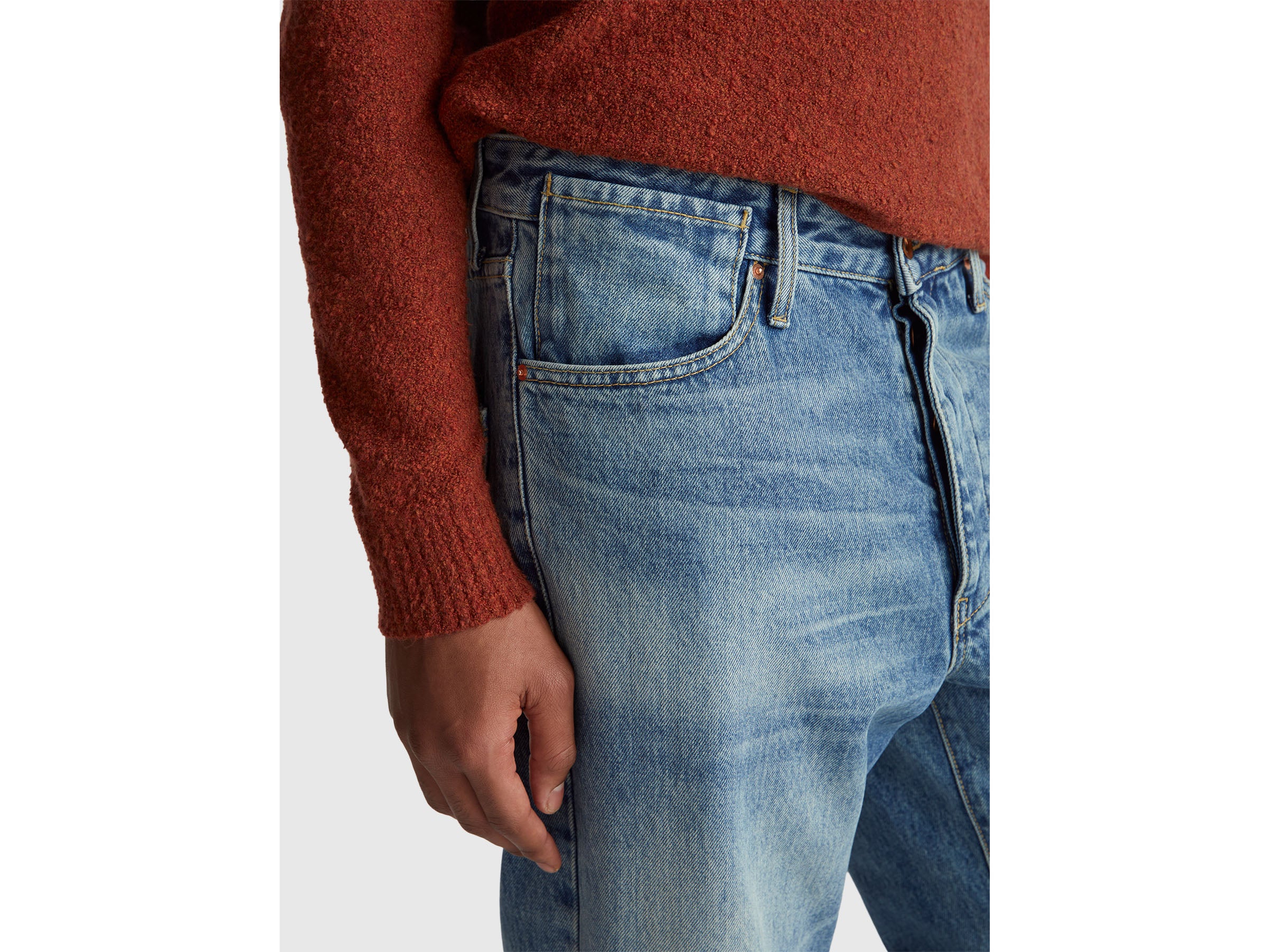 United Colors of Benetton Jeans relaxed fit cotone denim