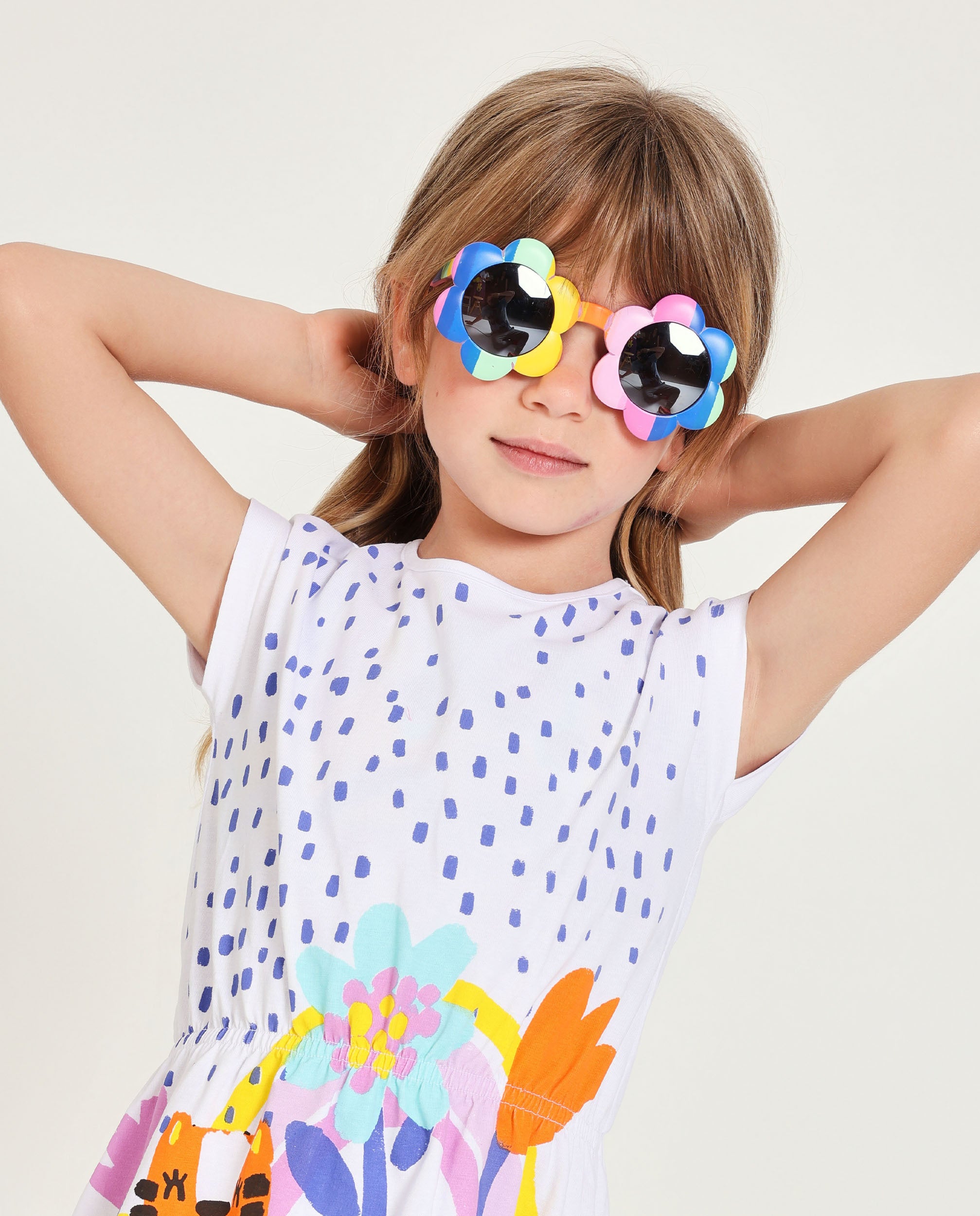 TucTuc Accessori Occhiali Sole Bambina Fiore Multicolore