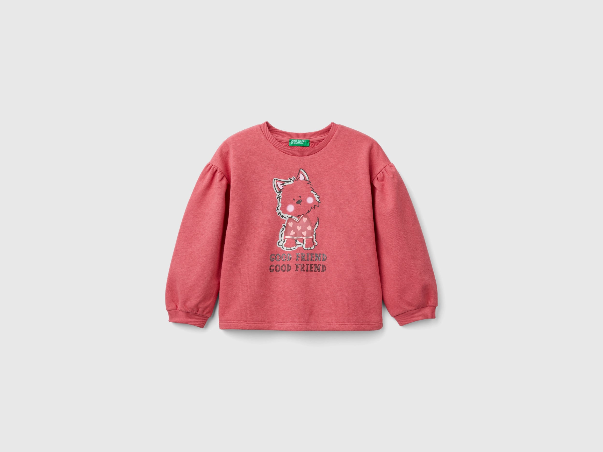 United Colors of Benetton felpa bimba glitter 104 cotone