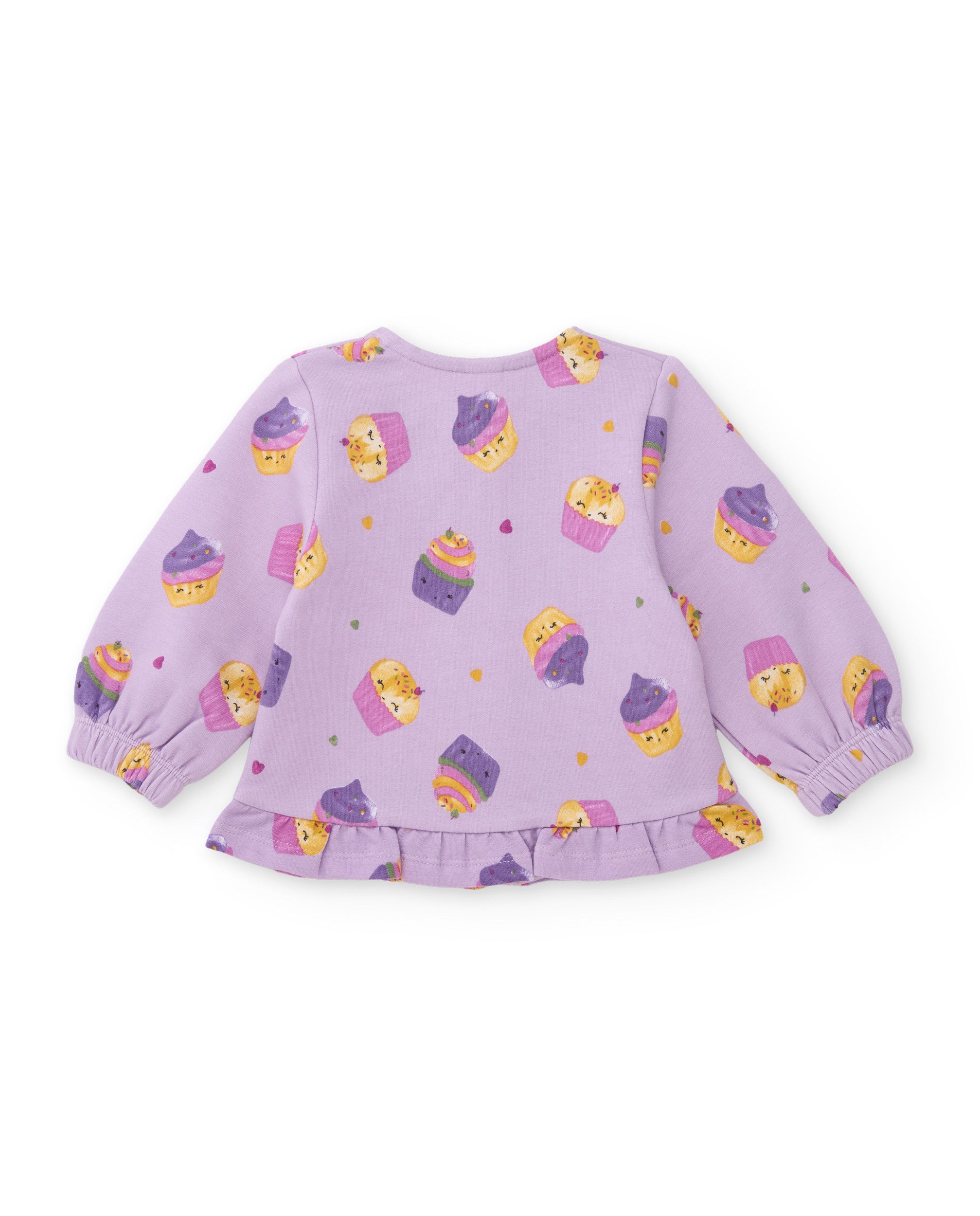 TucTuc Completi tuta neonata lilla cupcake 3 pezzi