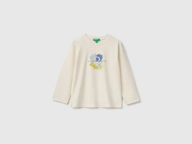 United Colors of Benetton maglietta manica lunga cotone bio 98