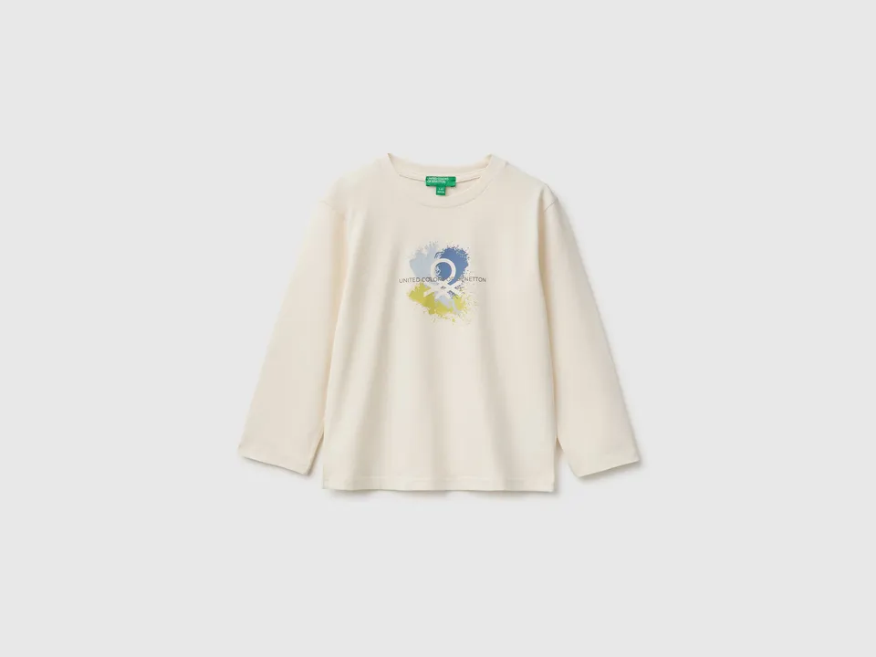 United Colors of Benetton maglietta manica lunga cotone bio 98