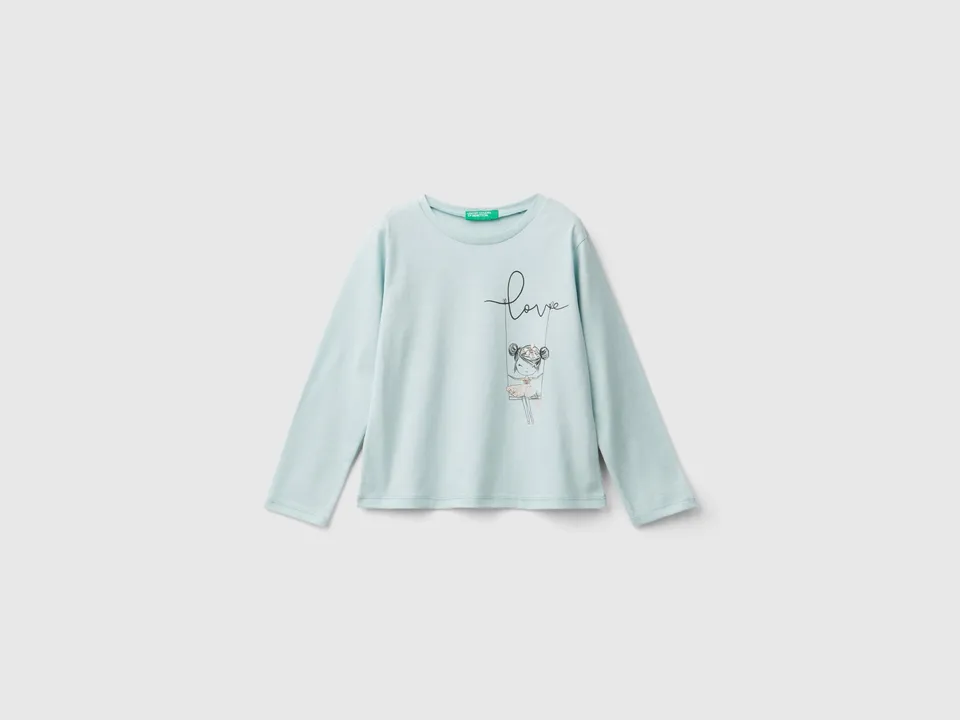 United Colors of Benetton T-Shirt Applique Maglietta 82 Cotone