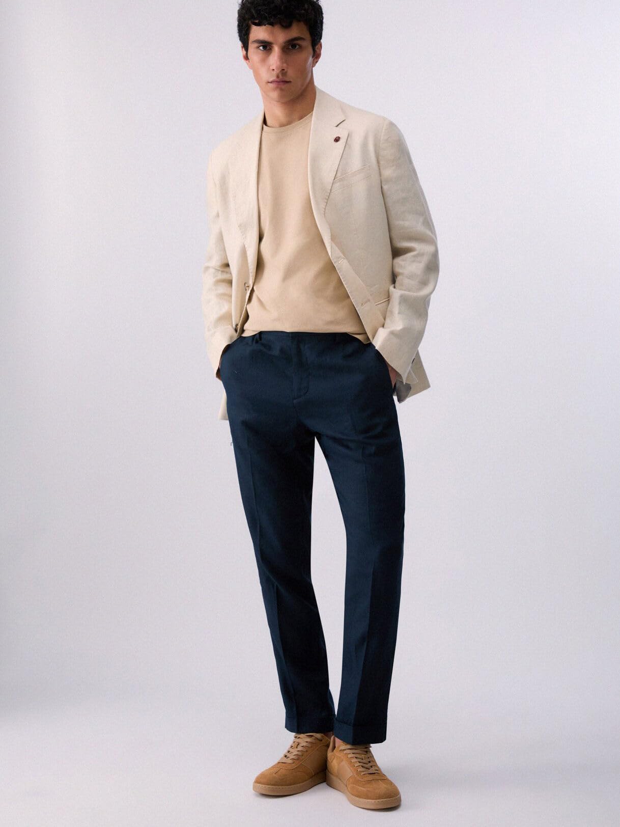 Liu Jo Pantaloni 100% Lino Uomo Taglia 50