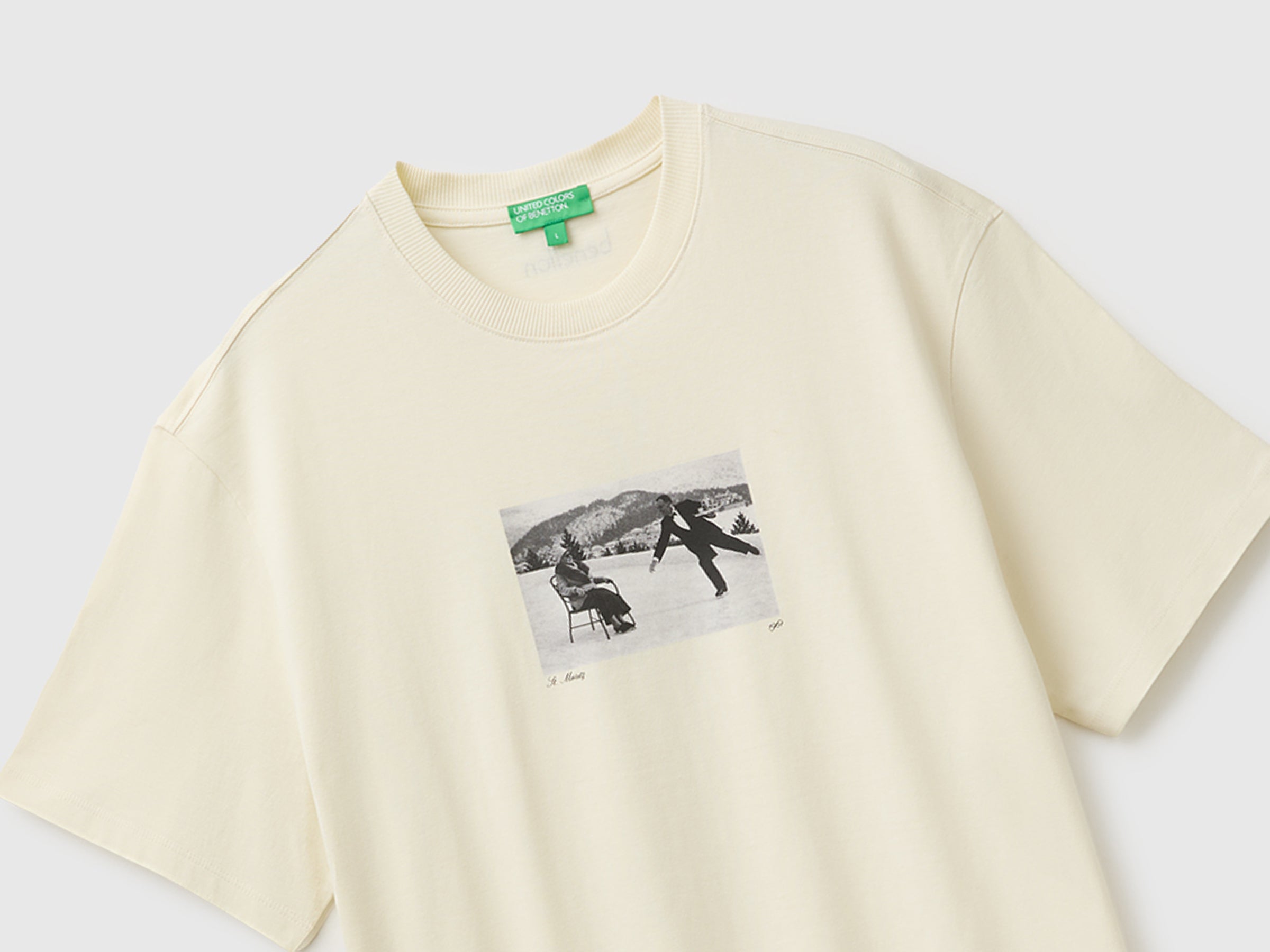 United Colors of Benetton T-shirt Cotone Organico Stampa Relaxed