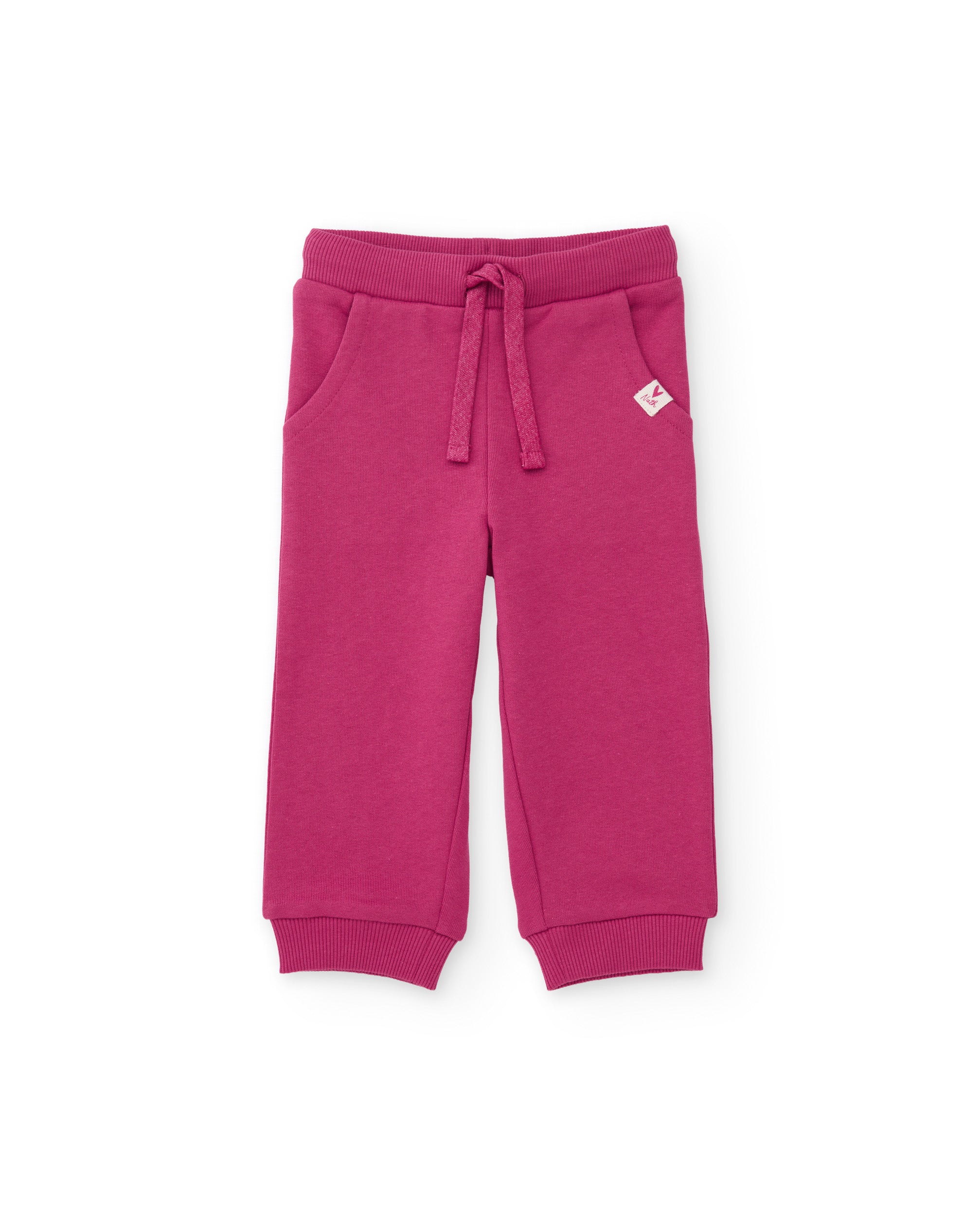 TucTuc Completi Tuta bambina fucsia felpa fiocco