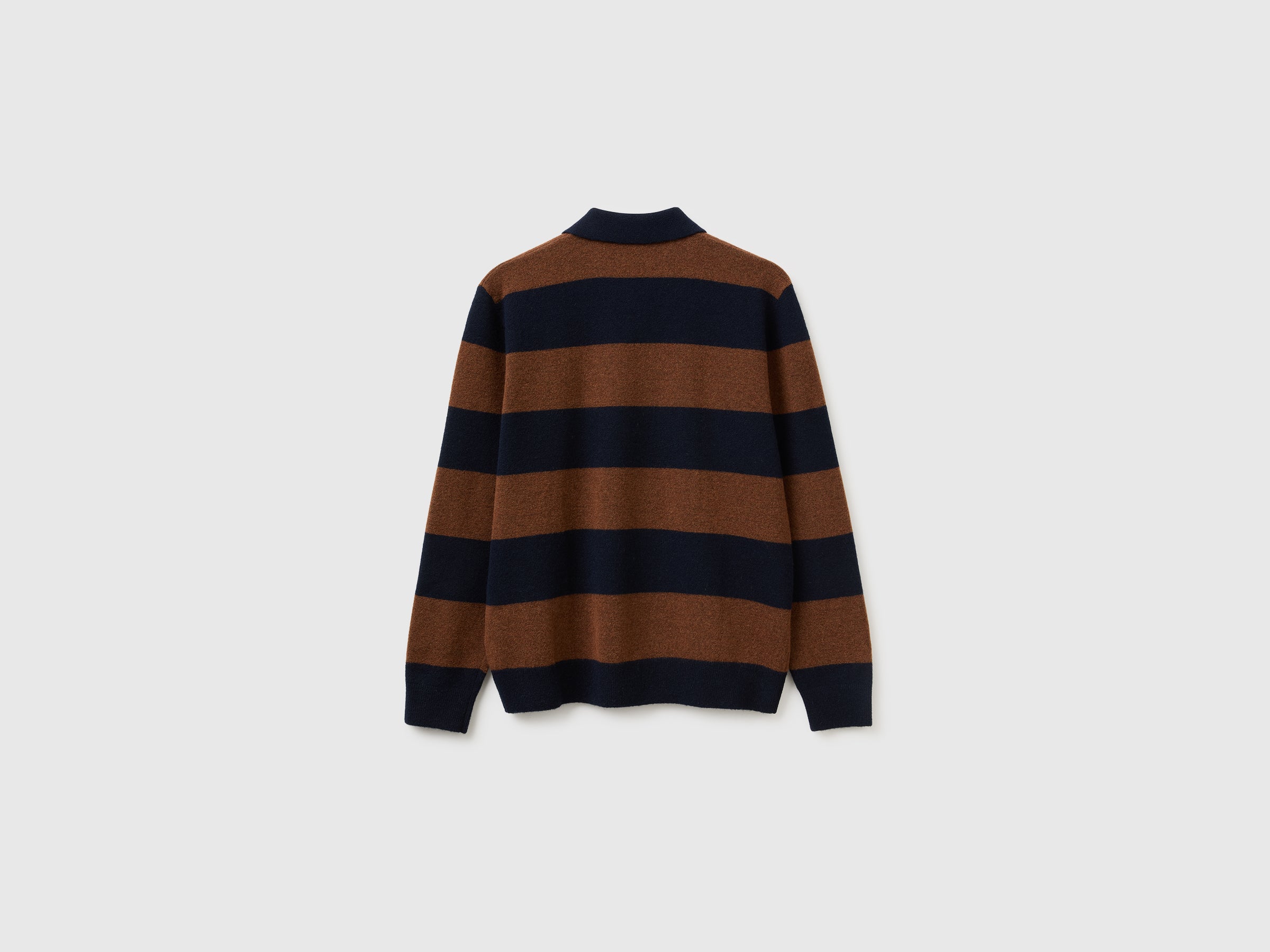 Benetton Sweaters polo maglione lana righe S