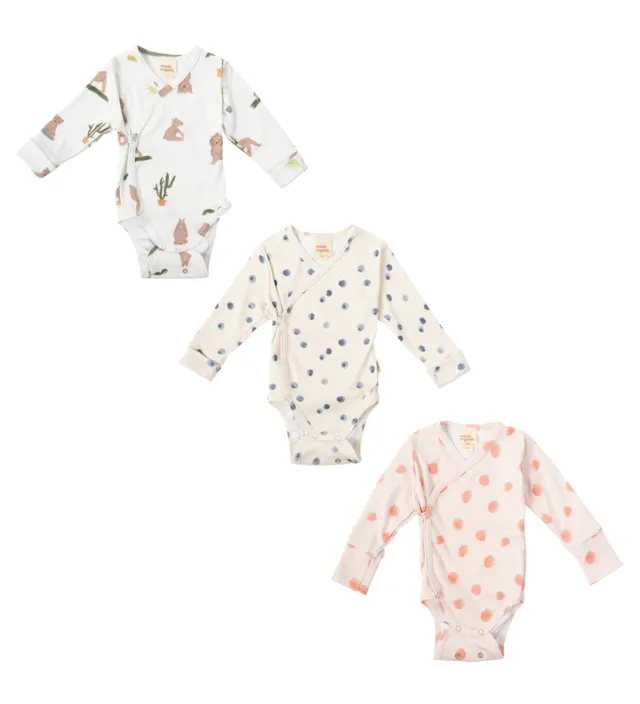 Woolly Organic Longsleeve Wrap body neonato in cotone bio
