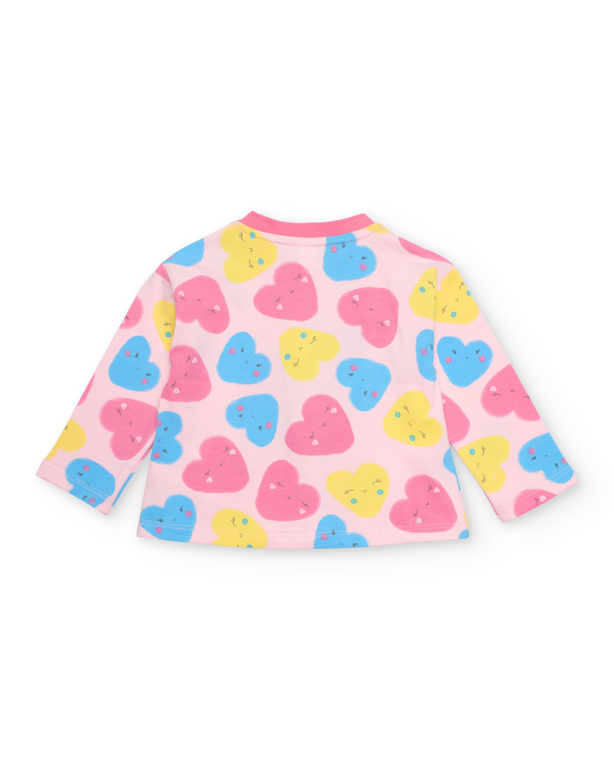 TucTuc Completi completo neonata rosa 3 pezzi cuori