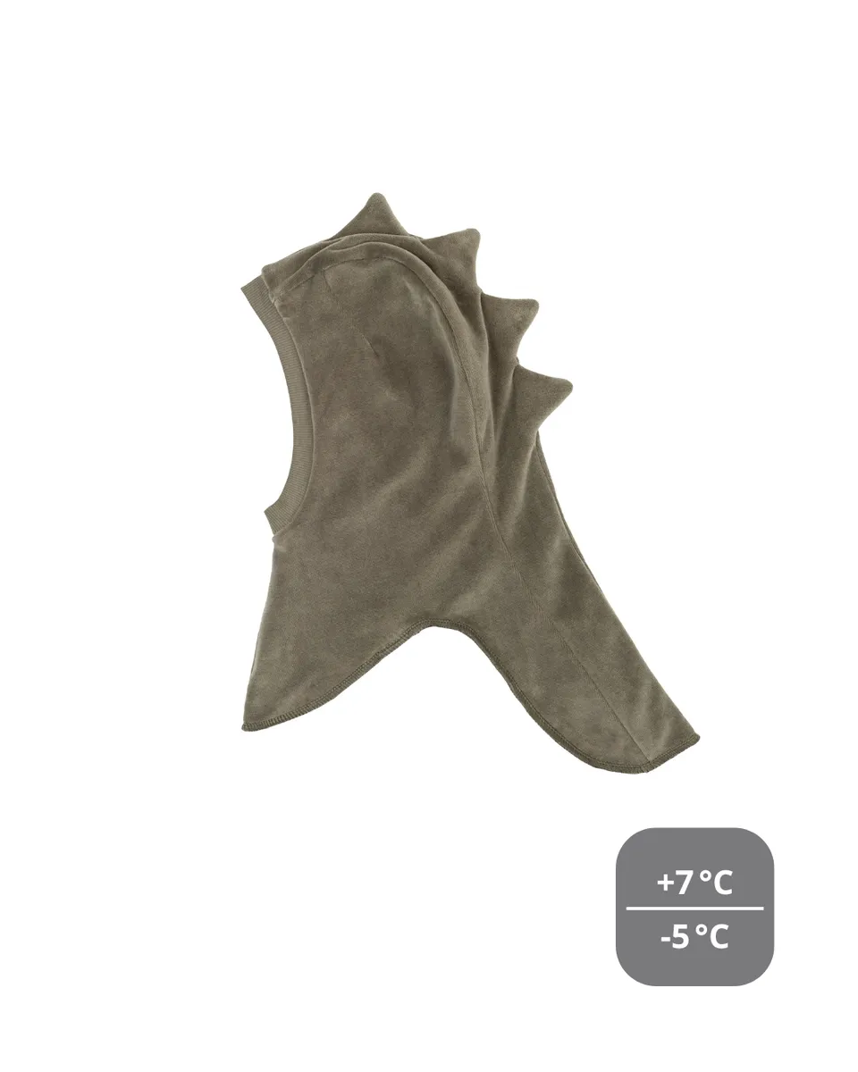 Woolly Organic Balaclava Dino cappello velluto cotone merino