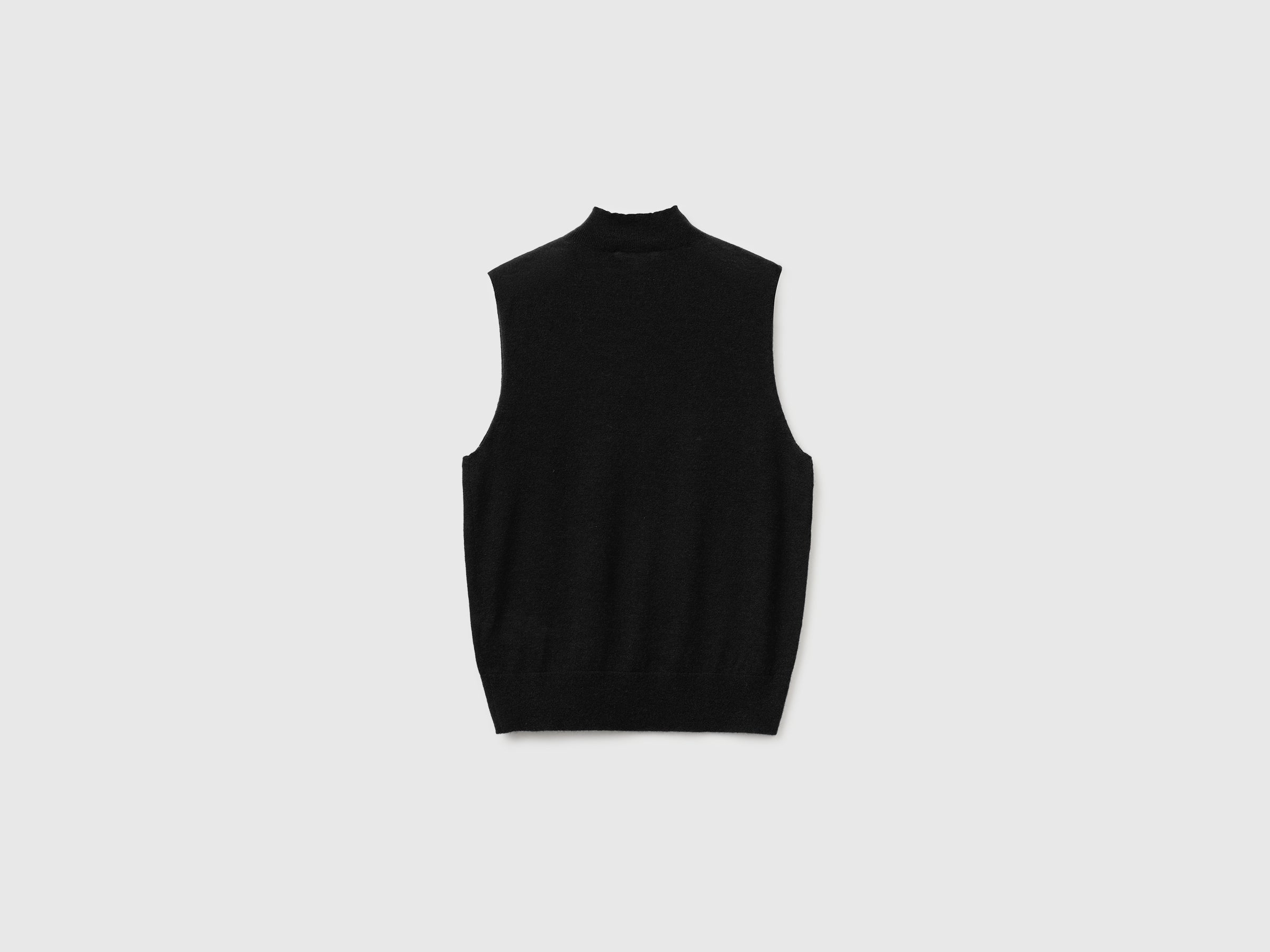 United Colors of Benetton Gilet Lana Leggera Collo Alto Smanicato