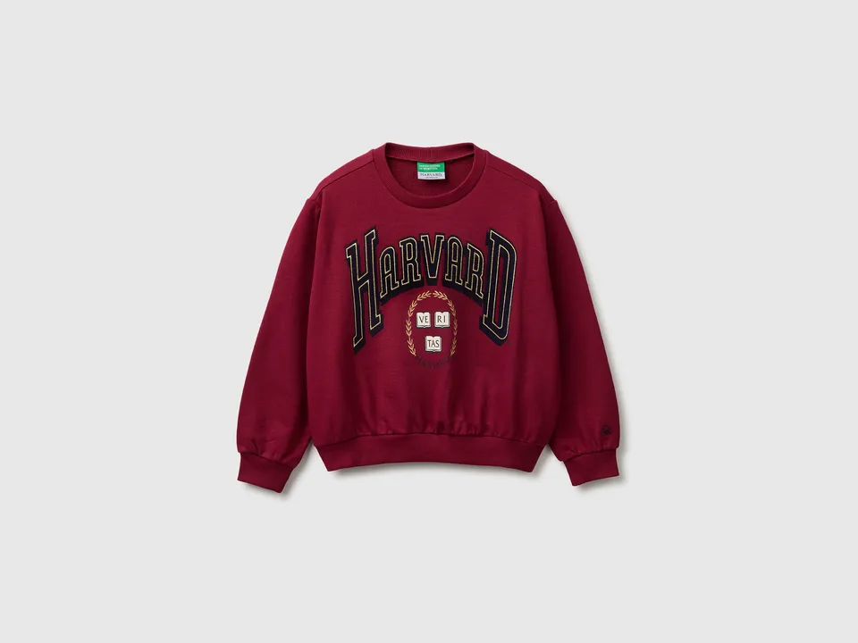 United Colors of Benetton Harvard Felpa Girocollo Cotone
