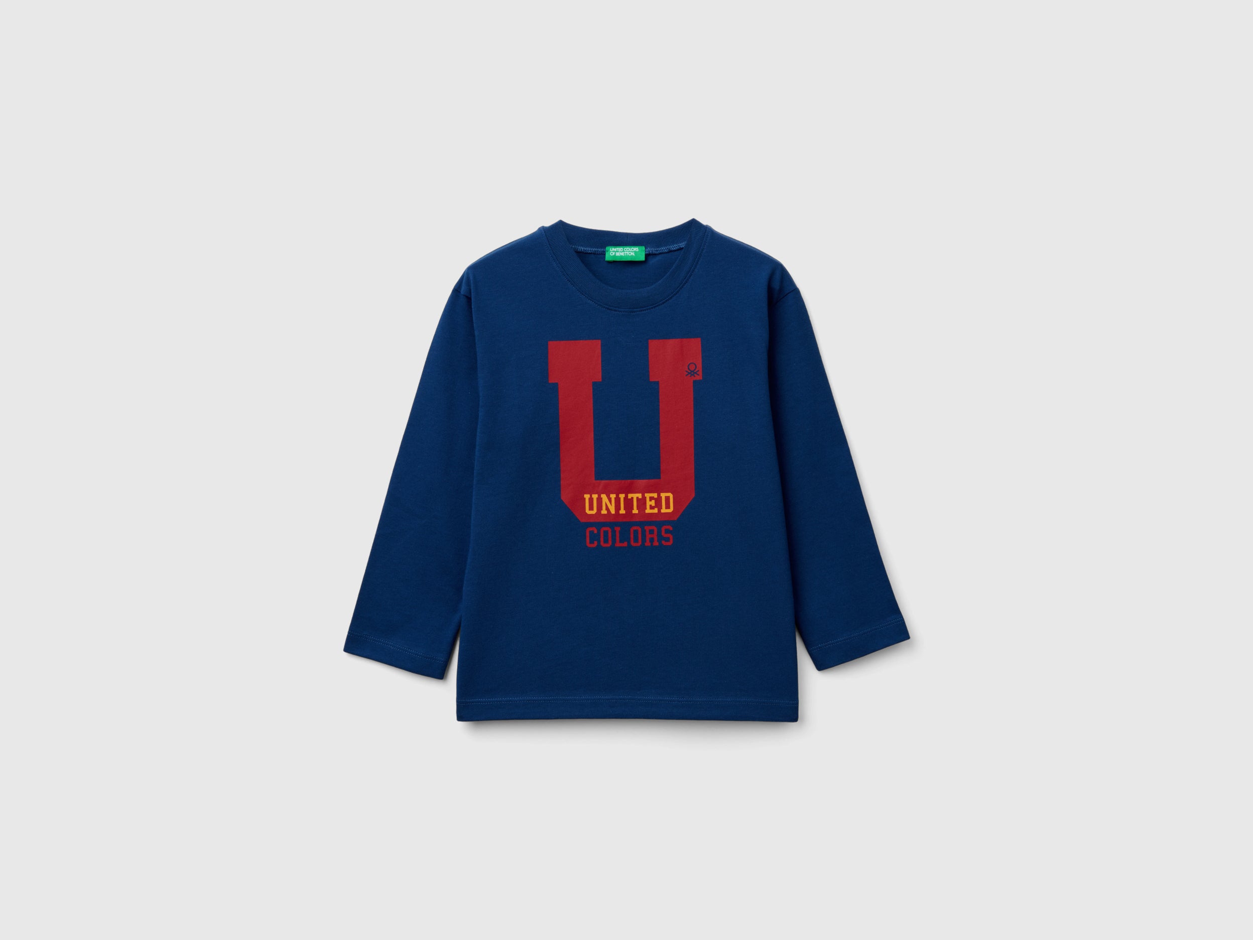 United Colors of Benetton T-shirt bimbo cotone stampa taglia 104