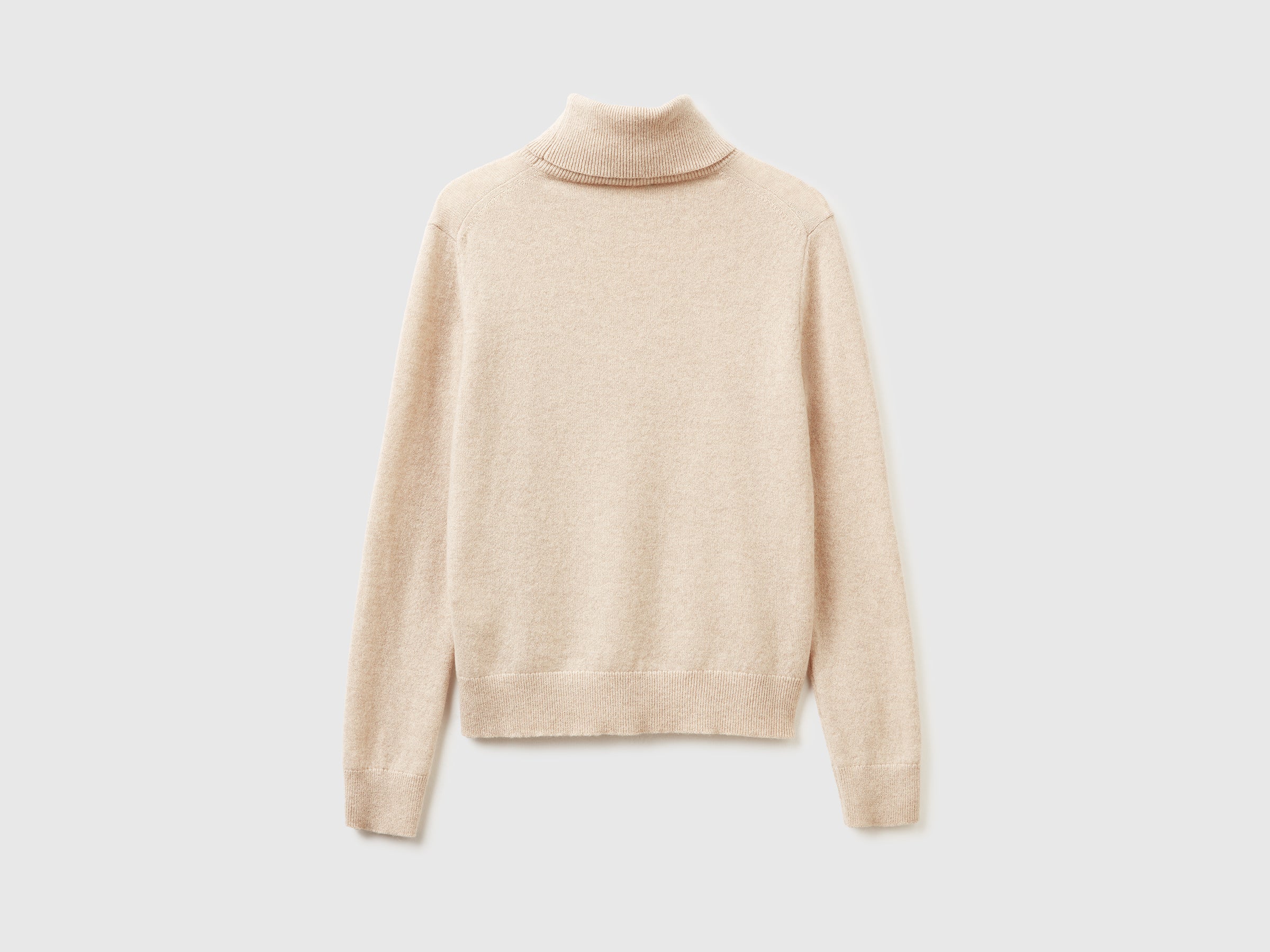 United Colors of Benetton maglione dolcevita cashmere beige